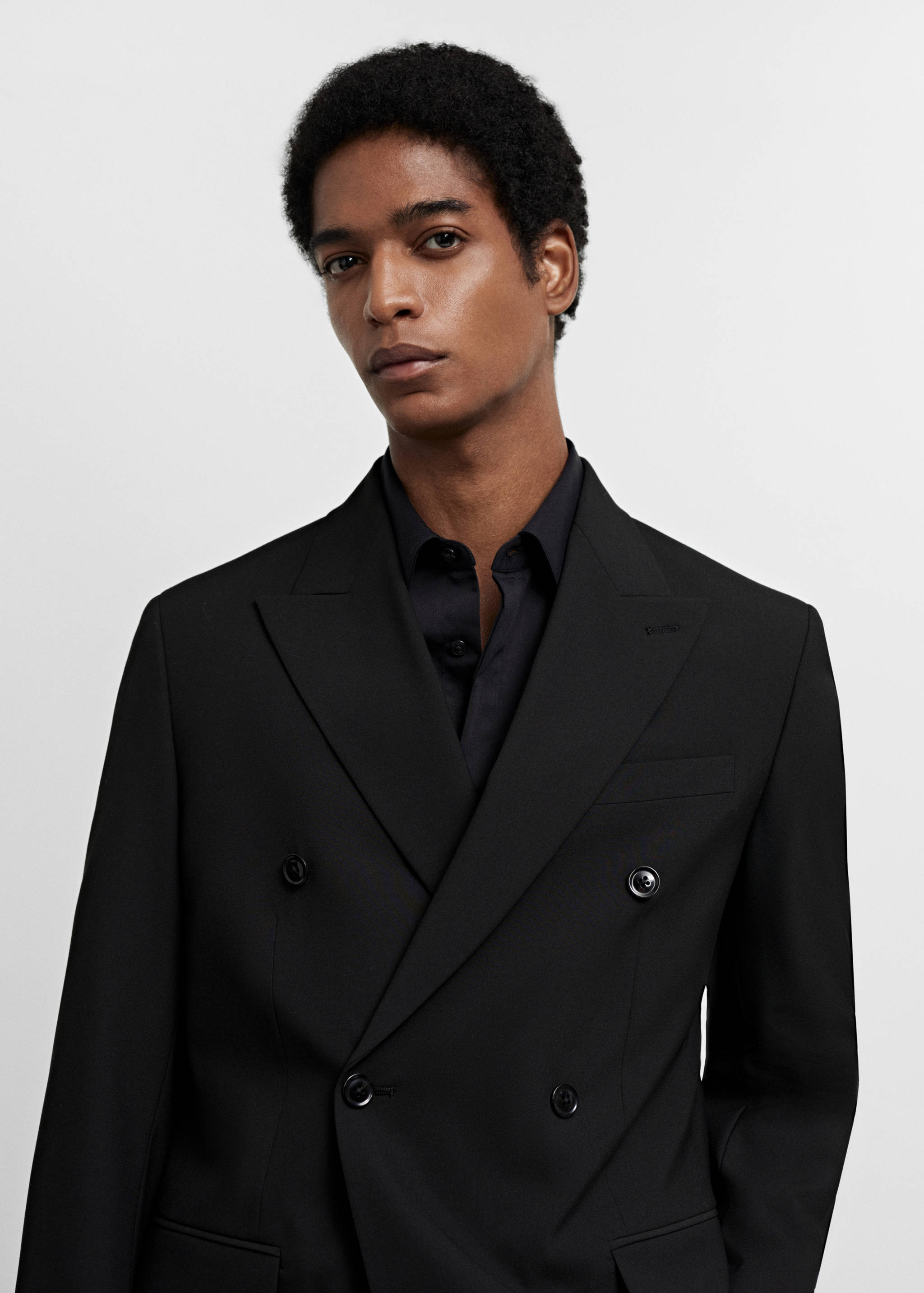 Veste costume slim fit croisée - Détail de l'article 1
