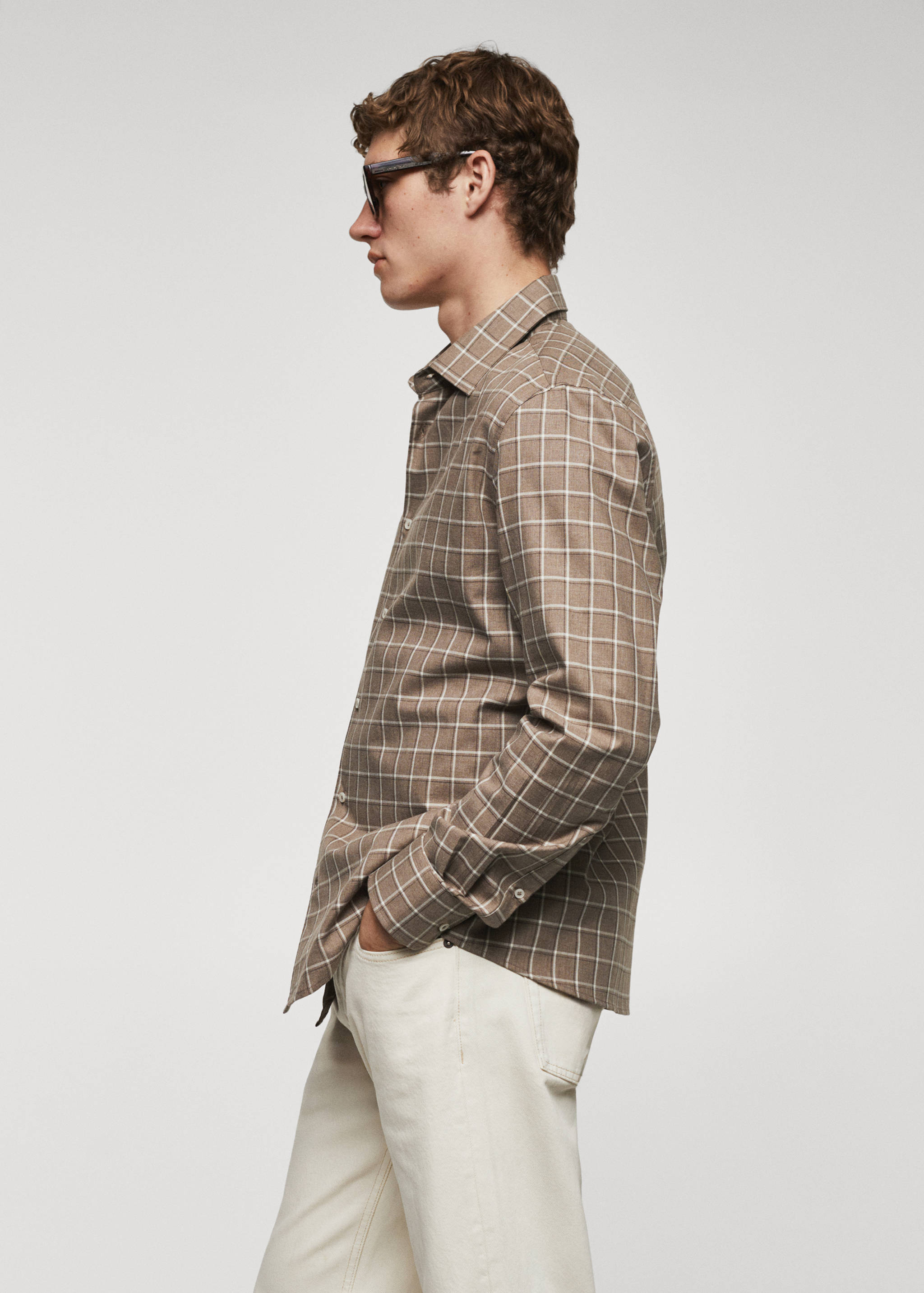 Chemise coton flanelle carreaux - Détail de l'article 2