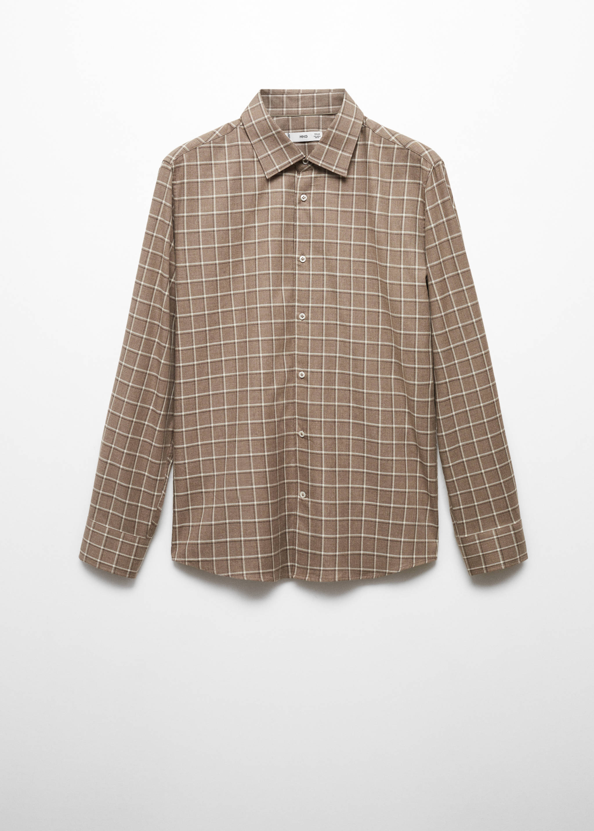 Chemise coton flanelle carreaux - Article sans modèle