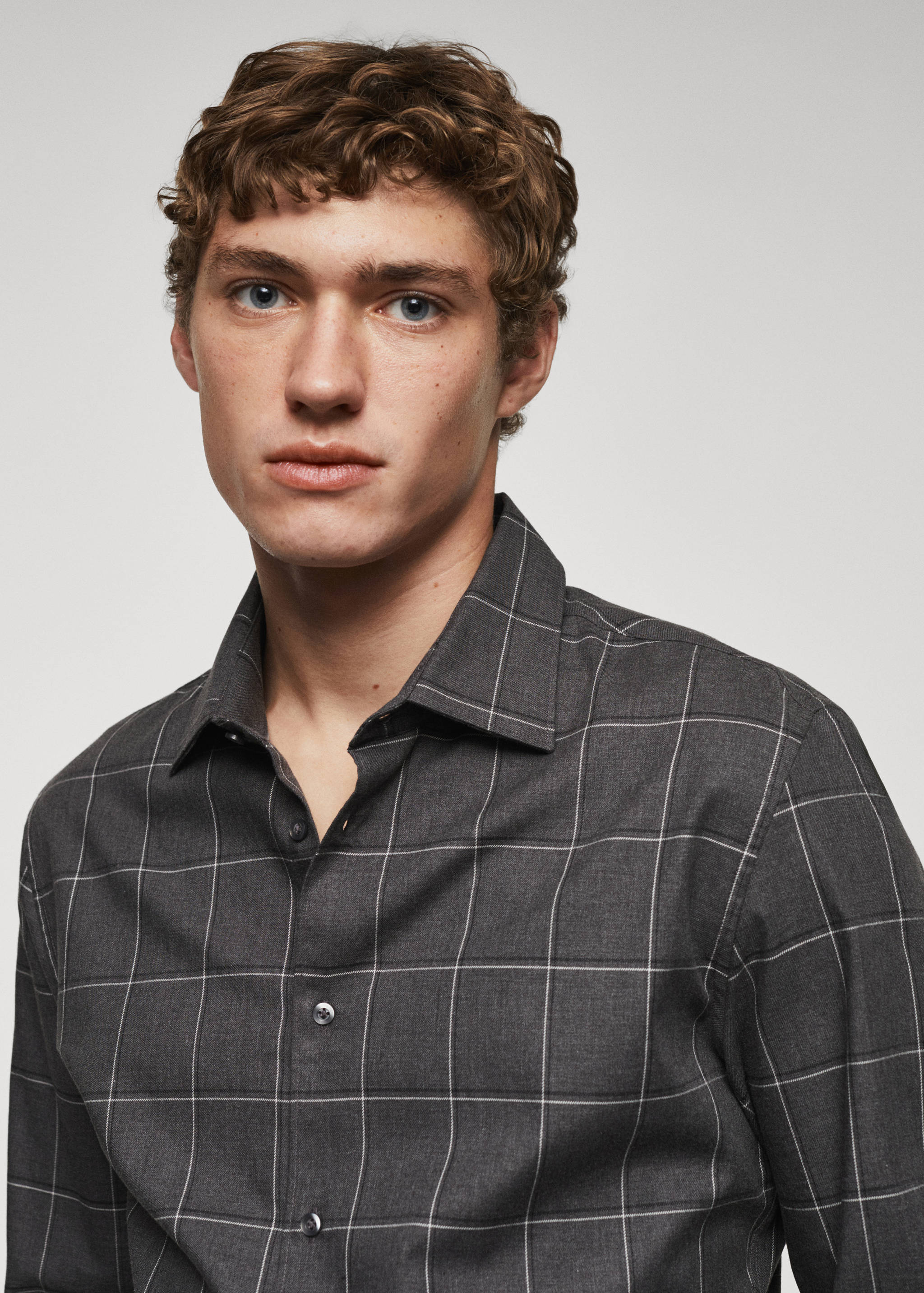 Chemise coton flanelle carreaux - Détail de l'article 1