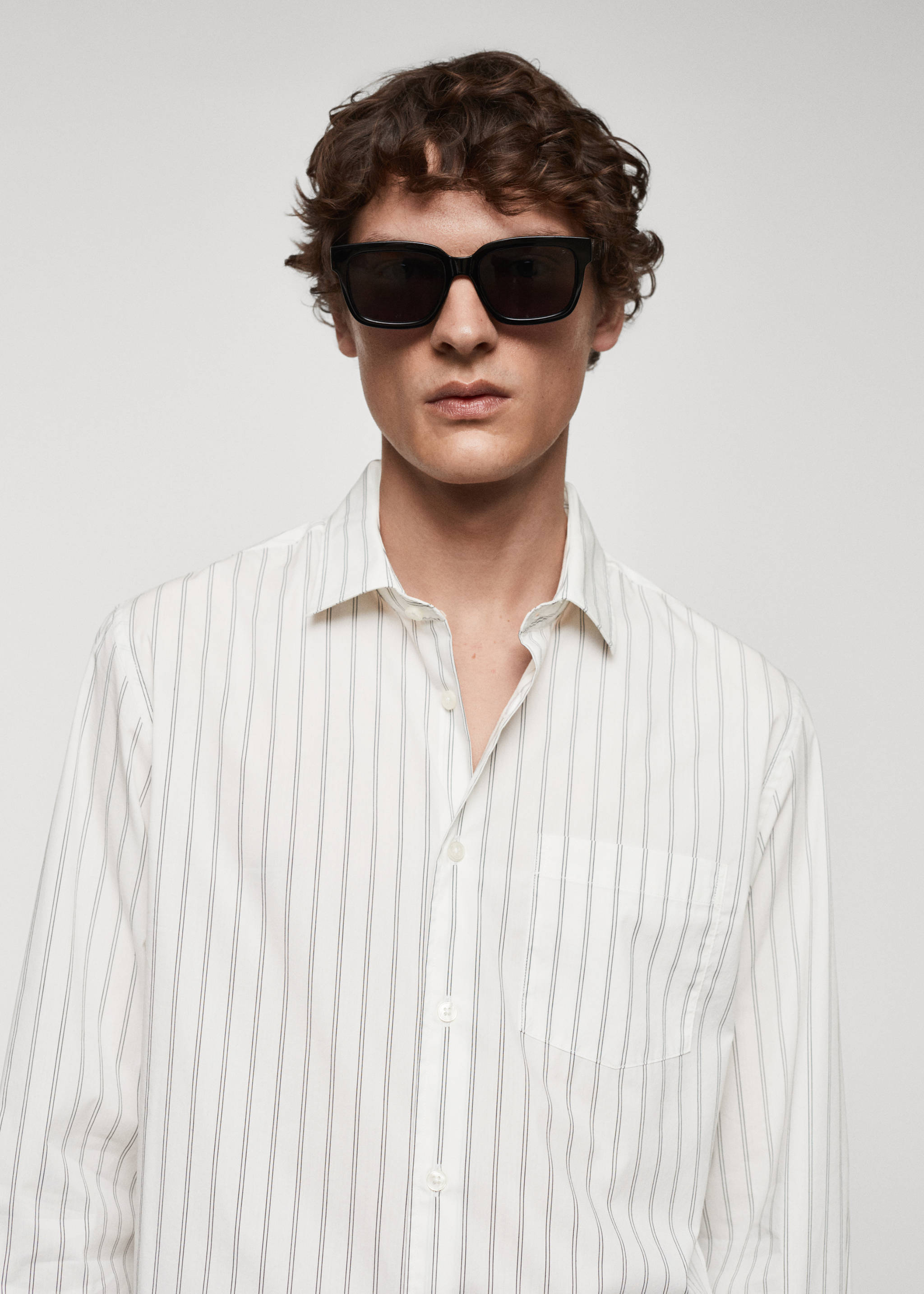 Chemise popeline classic-fit rayures - Détail de l'article 1