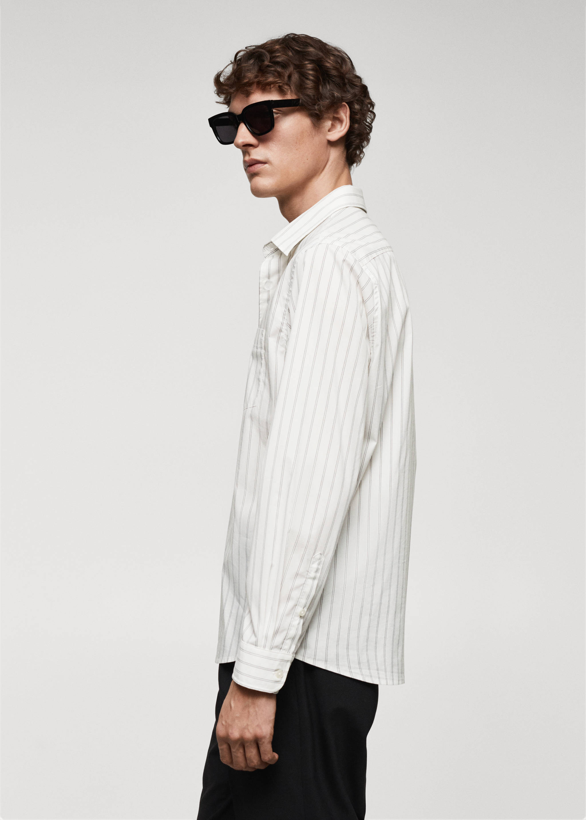 Chemise popeline classic-fit rayures - Détail de l'article 2