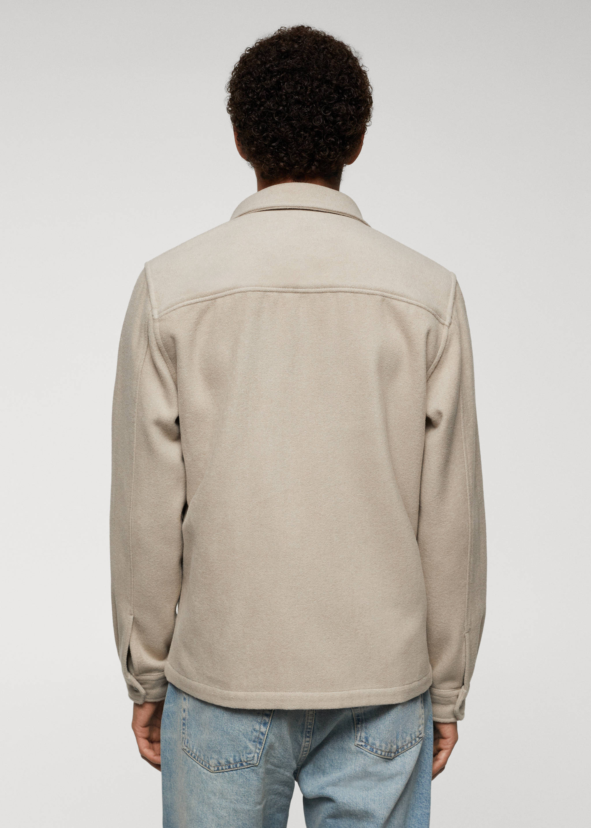 Regular-fit overshirt with pocket - Reverse of the article