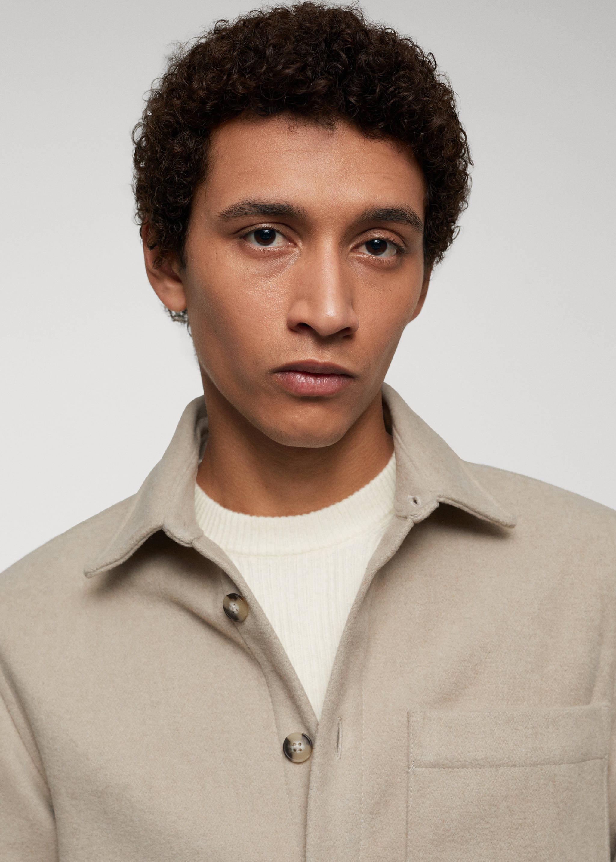 Regular-fit overshirt with pocket - Details of the article 1