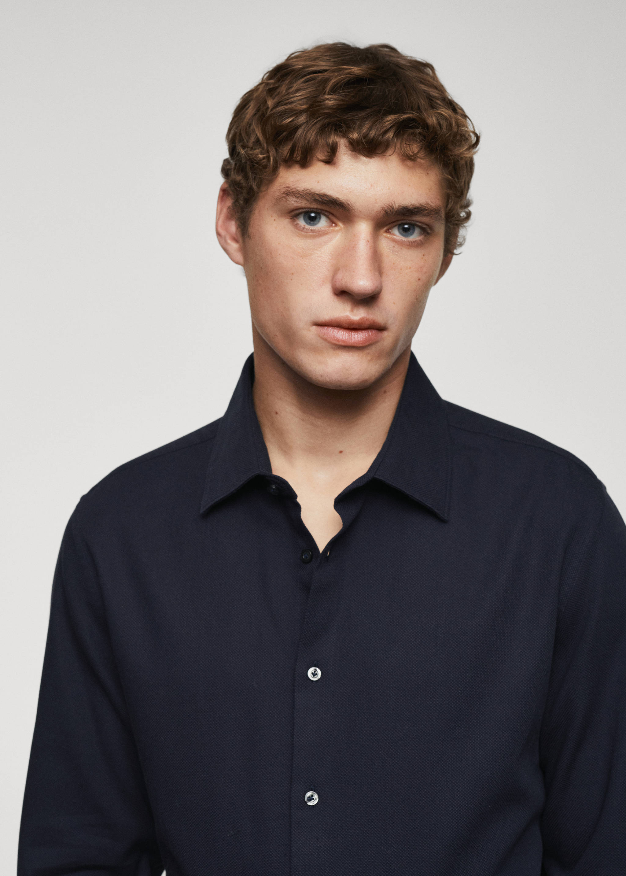 Chemise slim fit structurée coton - Détail de l'article 1