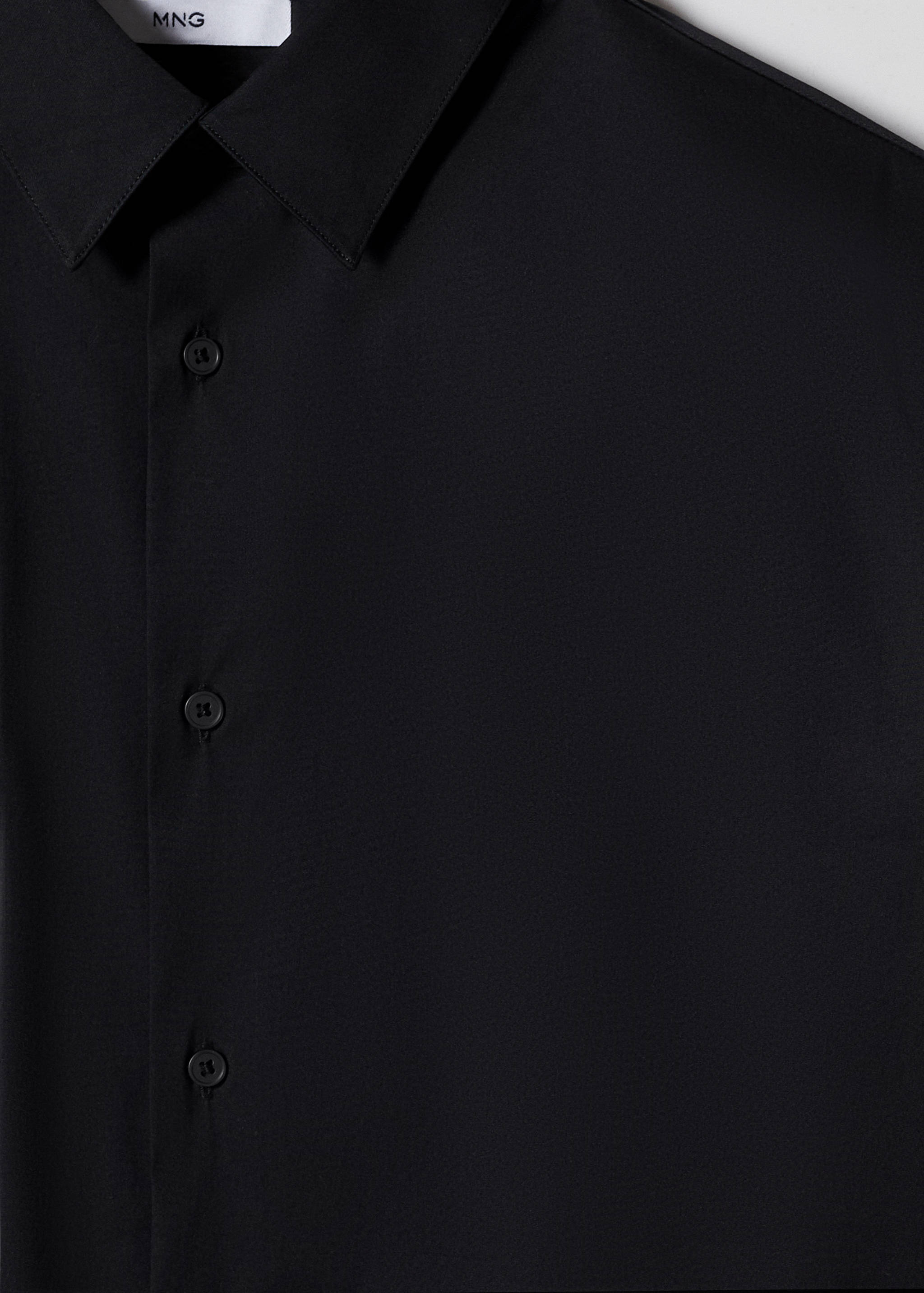 Chemise regular-fit coton stretch - Vue détaillée de la poitrine