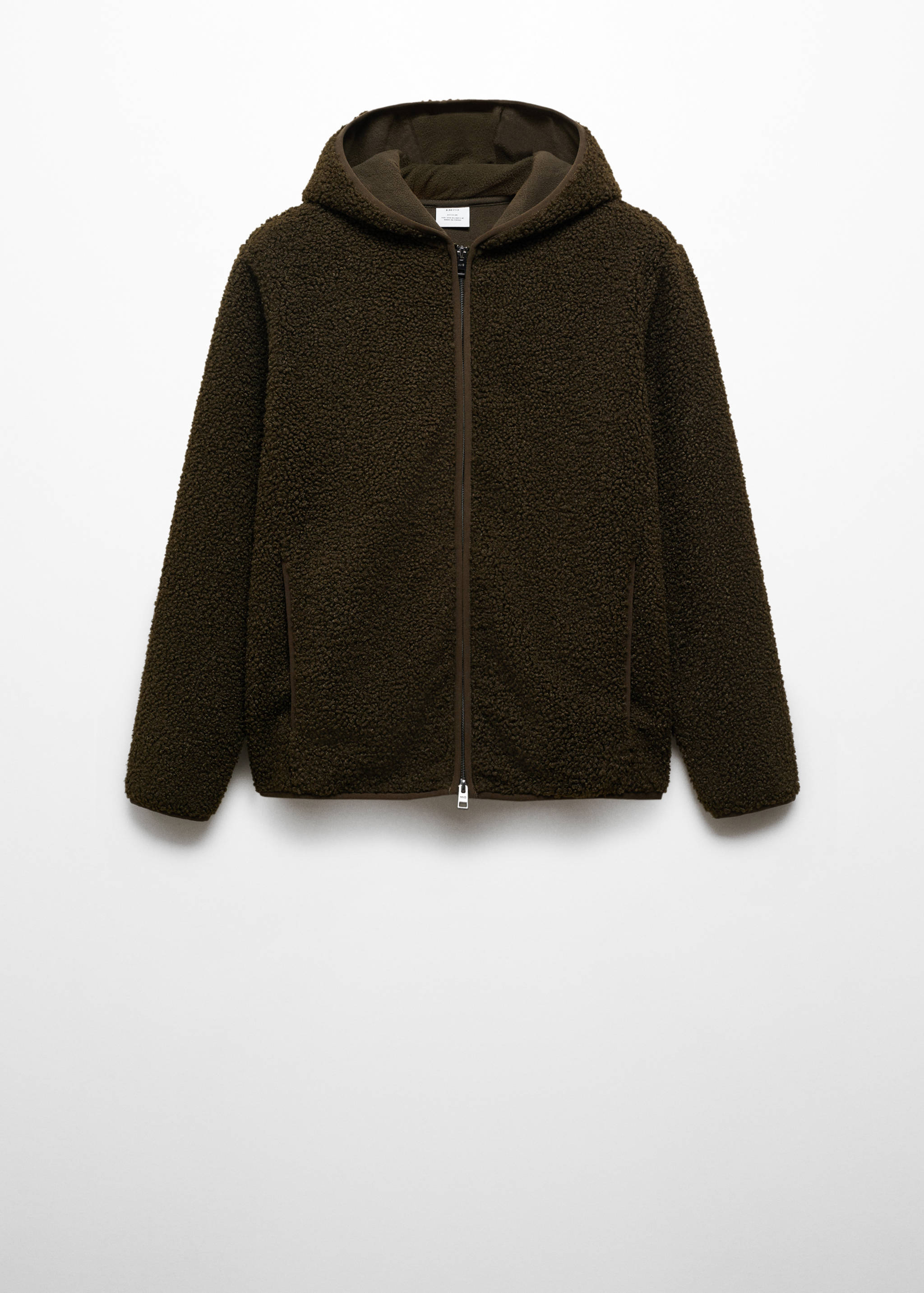 Zipper bouclé sweatshirt - Article without model