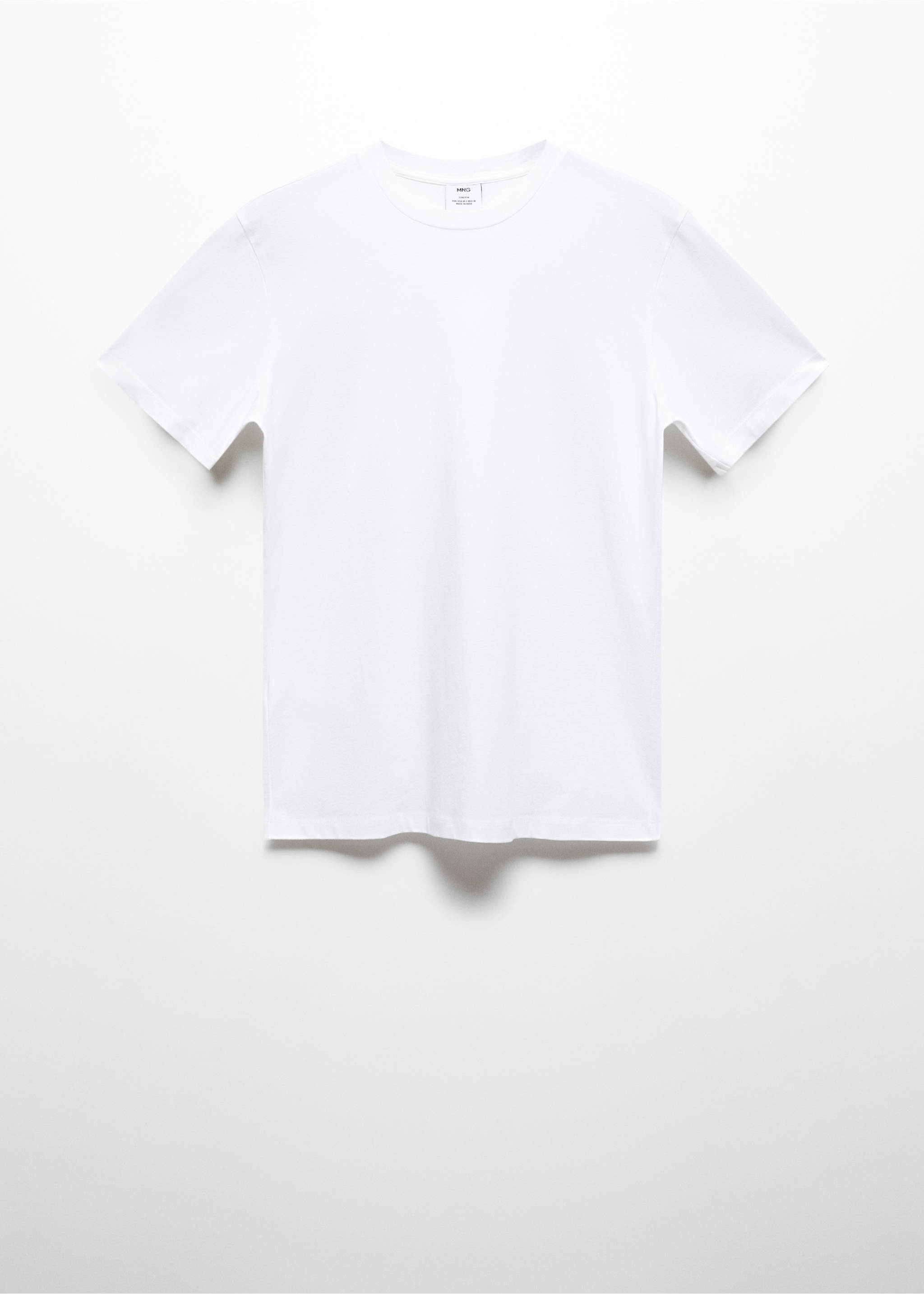 Stretch cotton T-shirt - Article without model, White. Ref: 67040645-00.