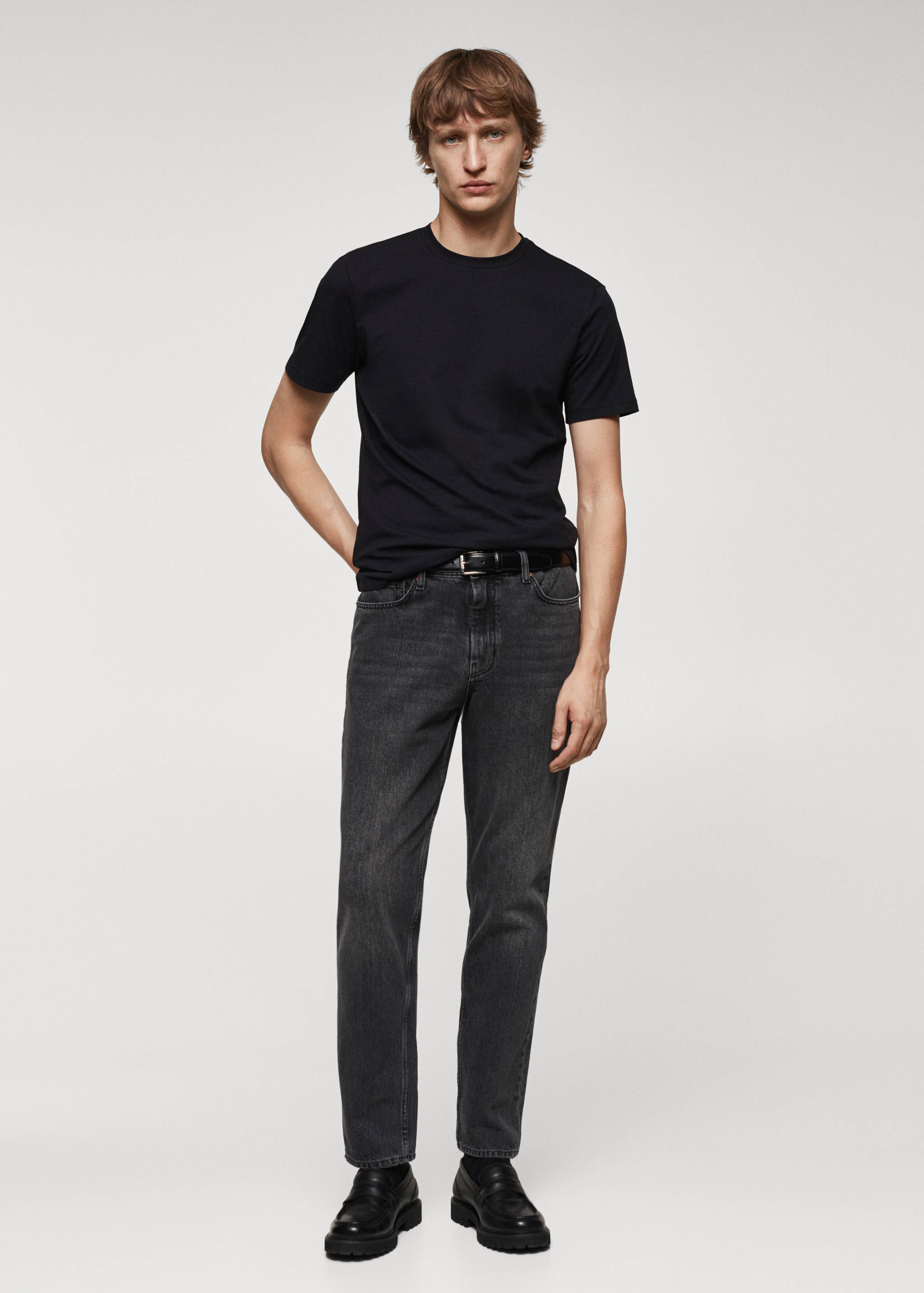 T-shirt coton stretch - Plan général