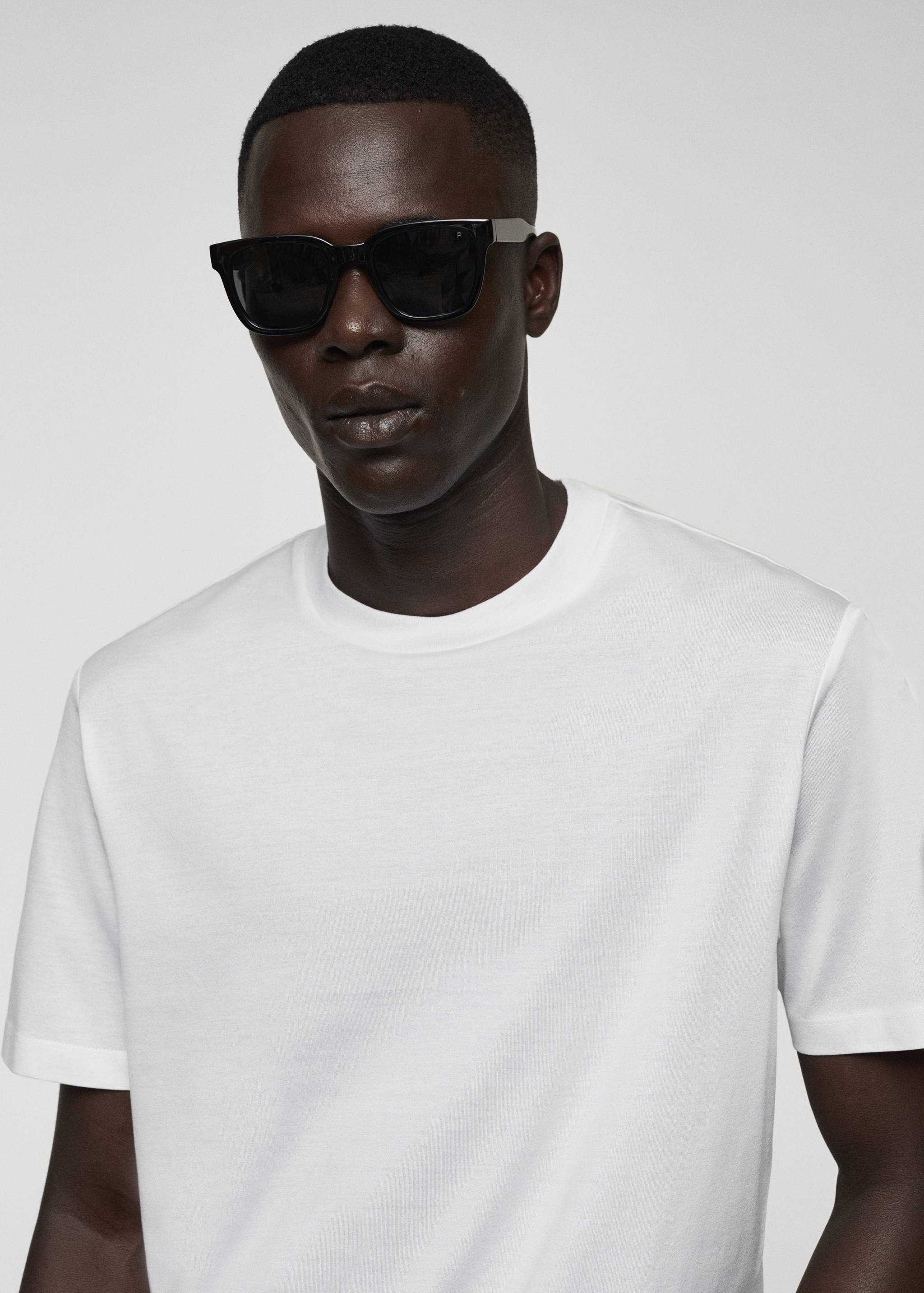 Футболка з мерсеризованої бавовни slim fit - Детальніше про товар 1