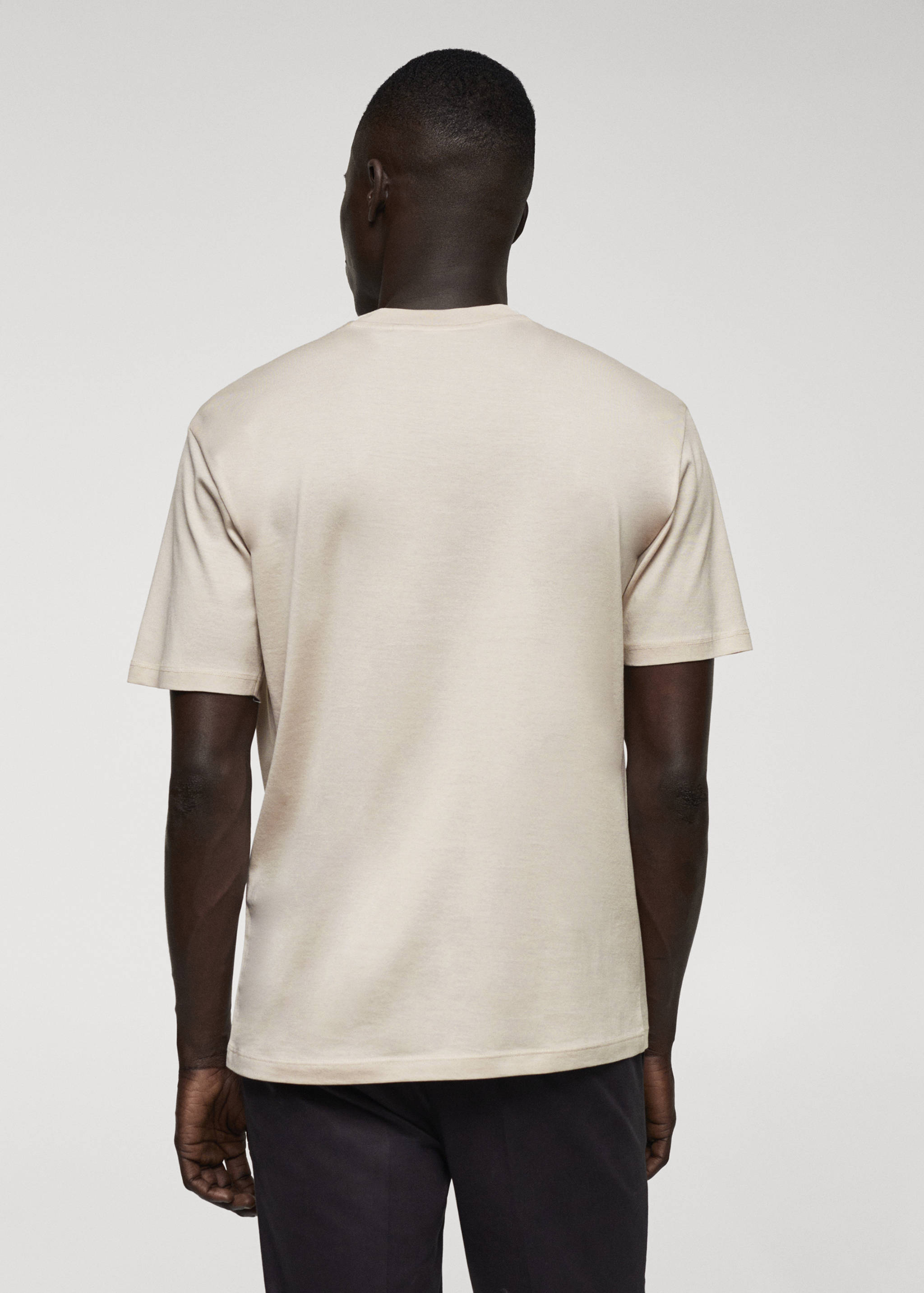 T-shirt slim-fit mercerisé - Verso de l’article