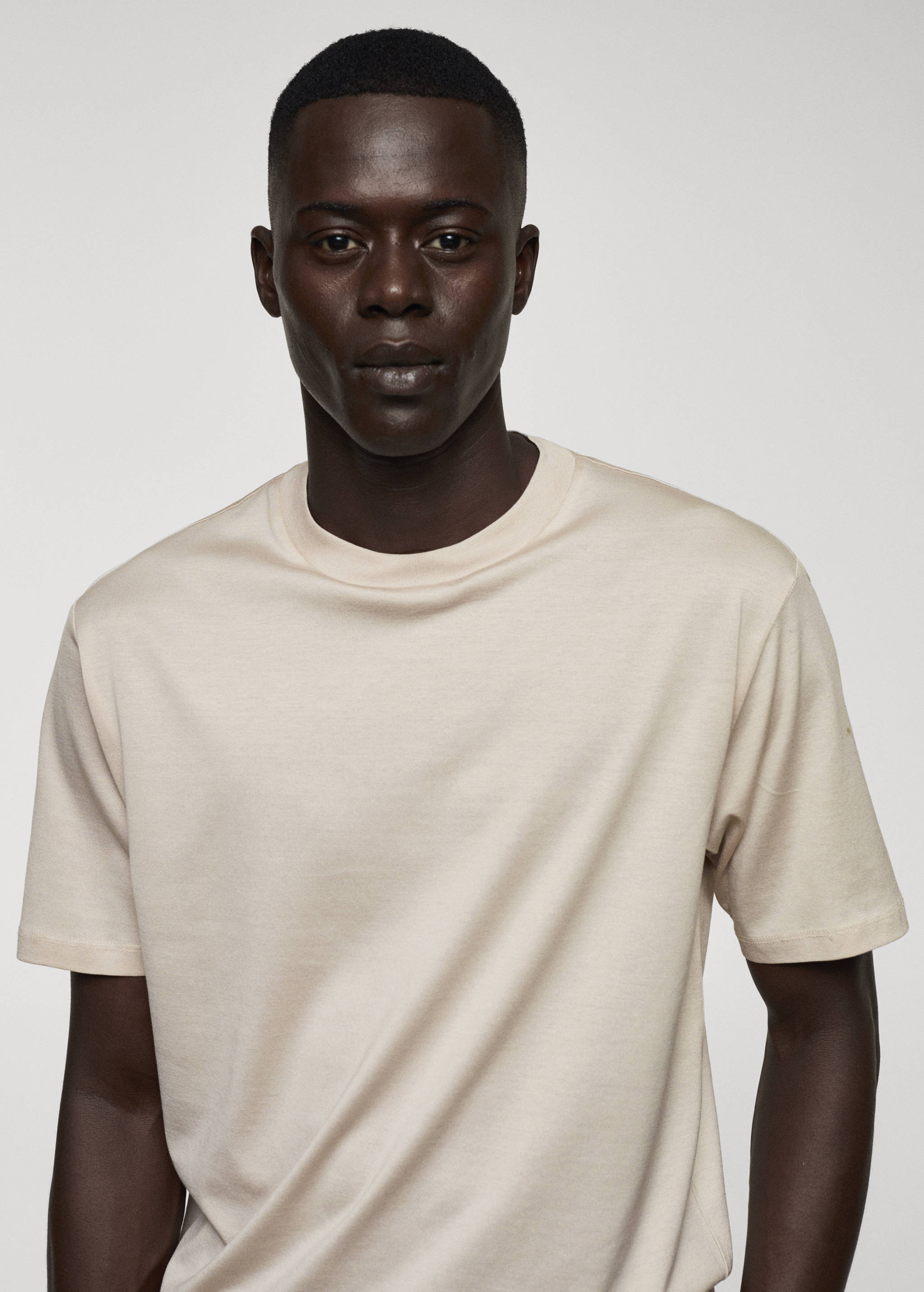 T-shirt slim-fit mercerisé - Détail de l'article 1