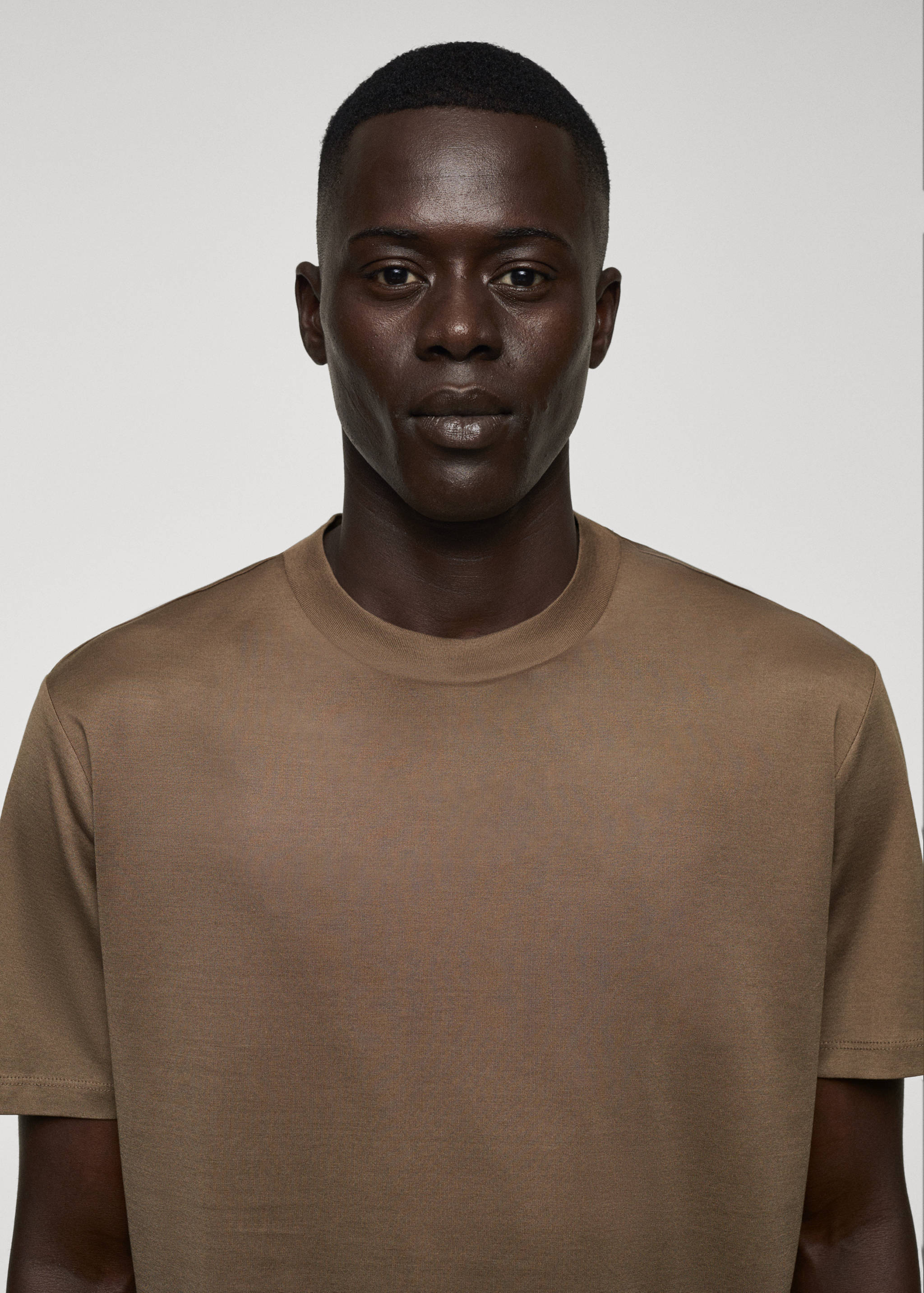 T-shirt slim-fit mercerisé - Détail de l'article 1