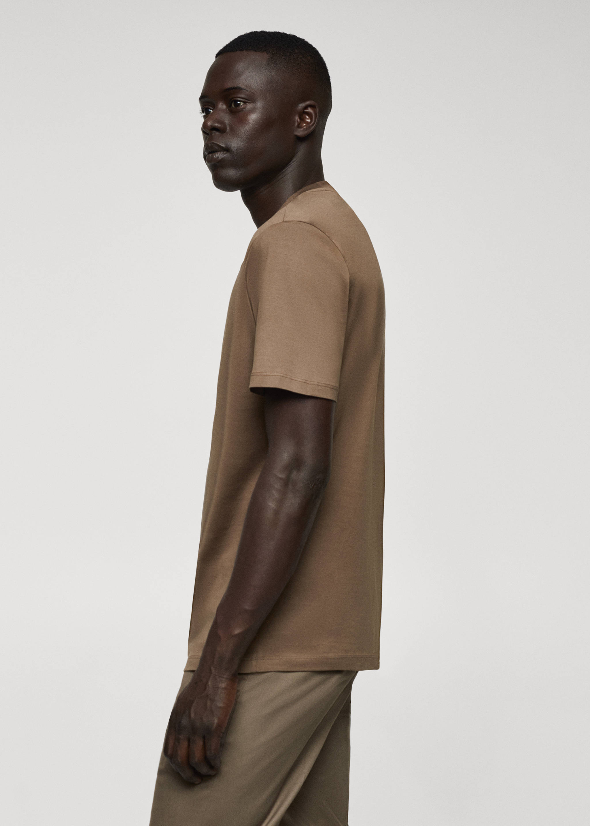 T-shirt slim-fit mercerisé - Détail de l'article 2