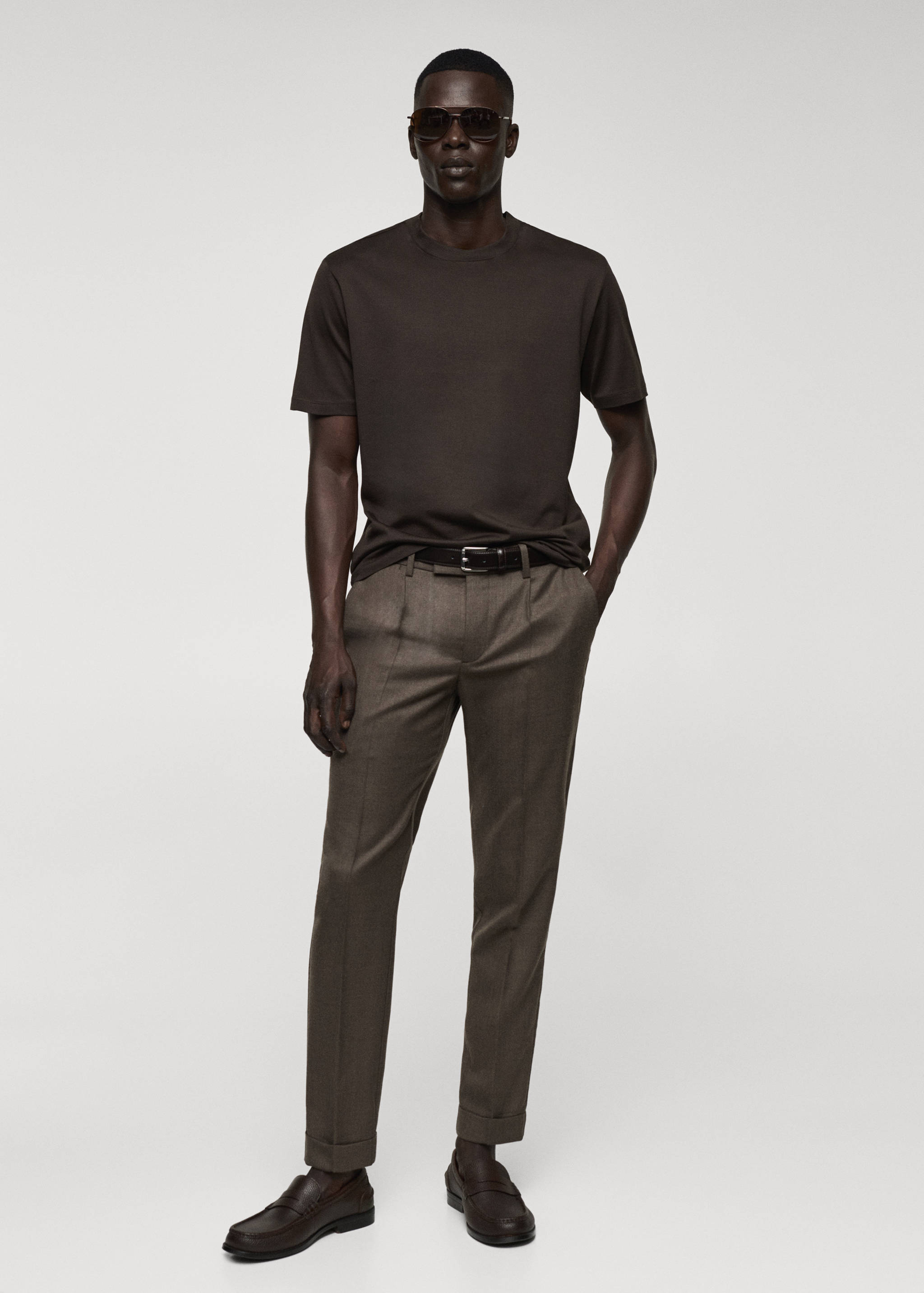 Мерсеризованная футболка slim fit - Общий план