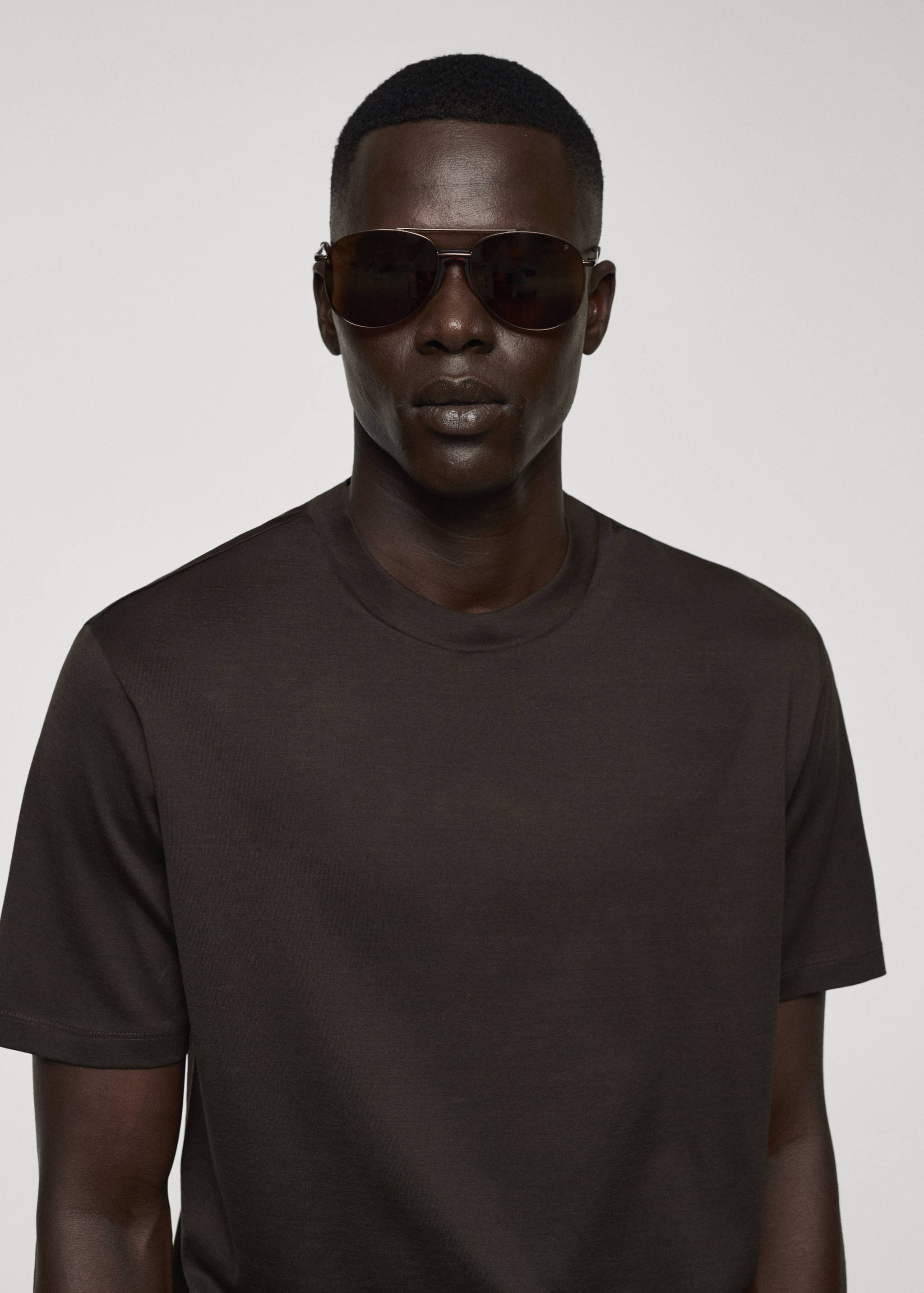 Мерсеризованная футболка slim fit - Деталь изделия 1