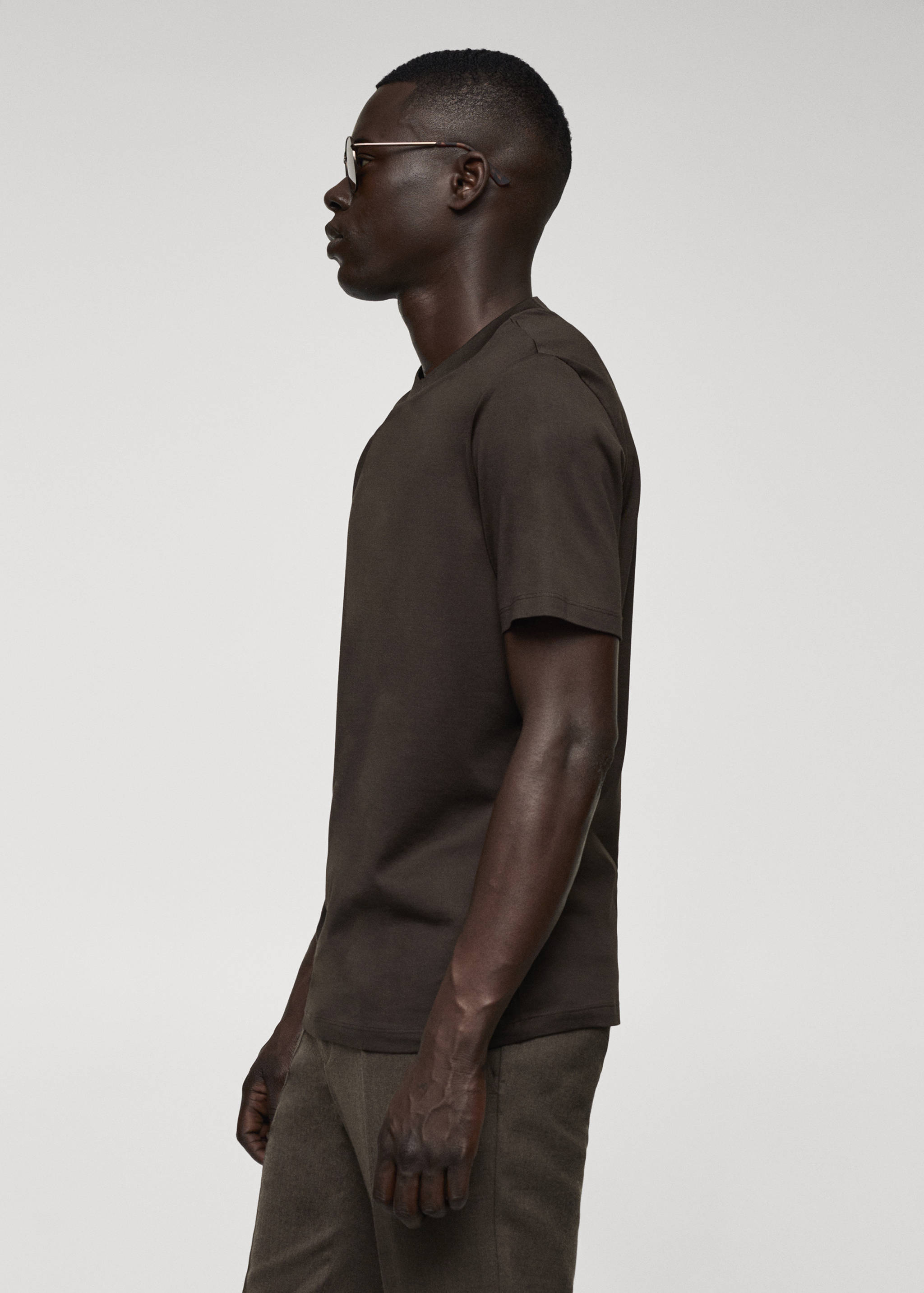 Мерсеризованная футболка slim fit - Деталь изделия 2