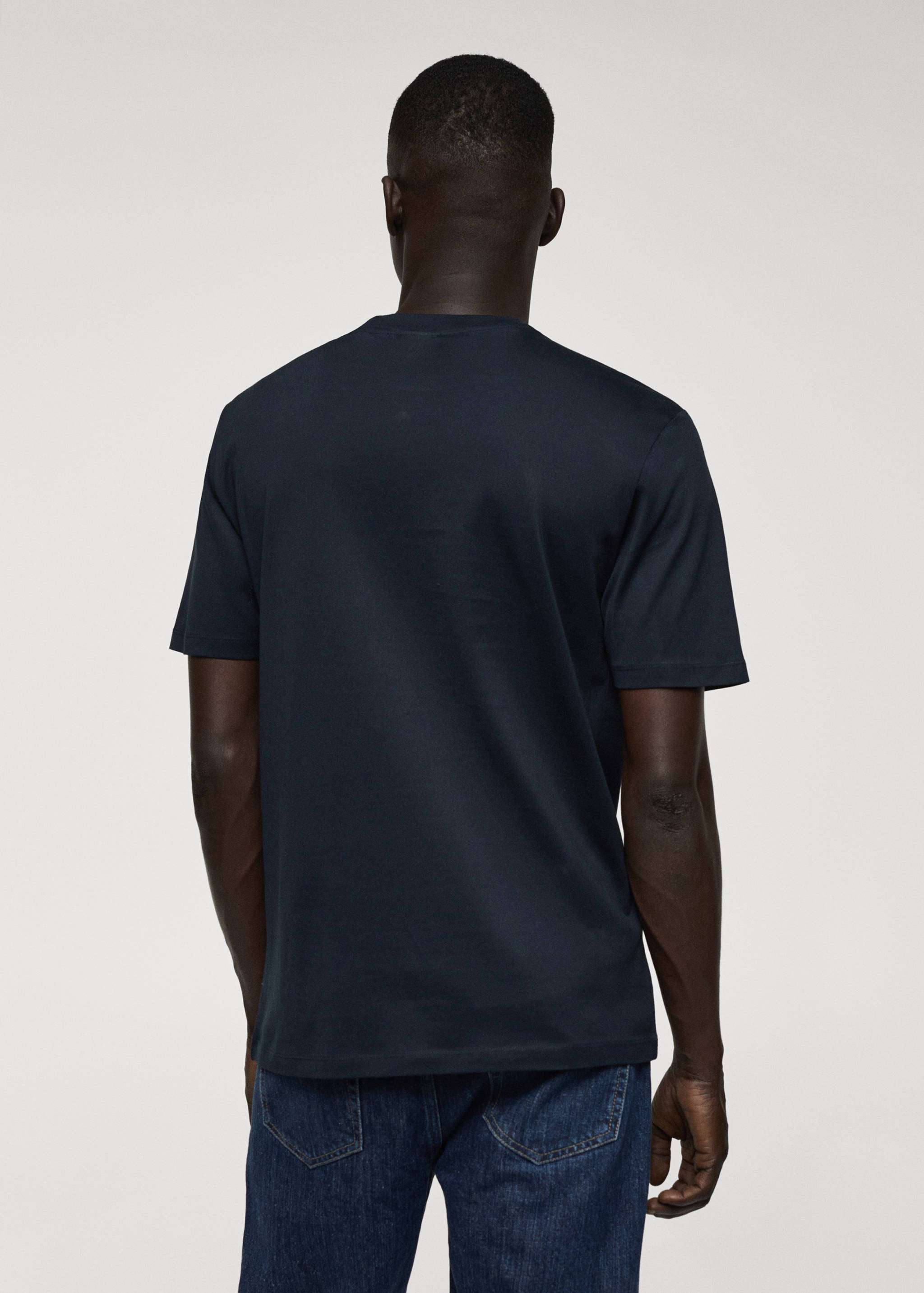 T-shirt slim-fit mercerisé - Verso de l’article