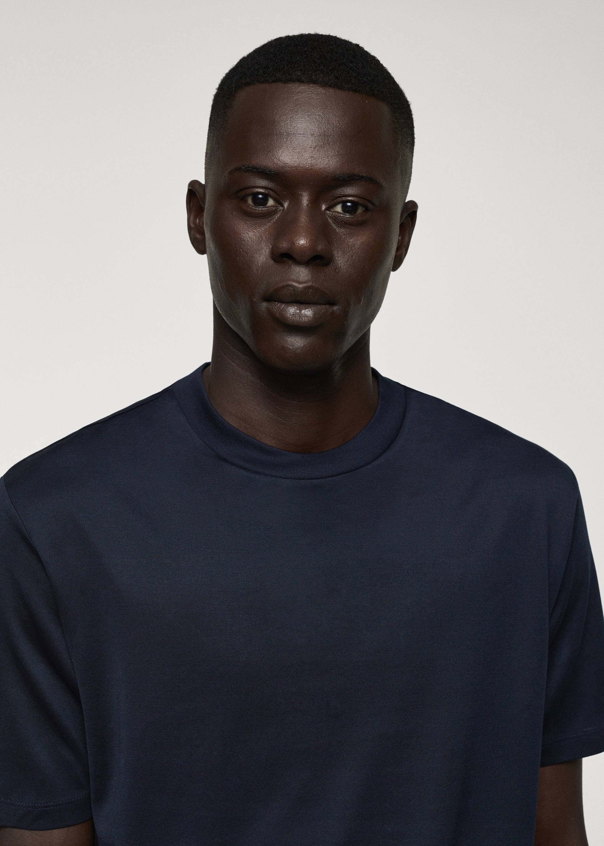 T-shirt slim-fit mercerisé - Détail de l'article 1