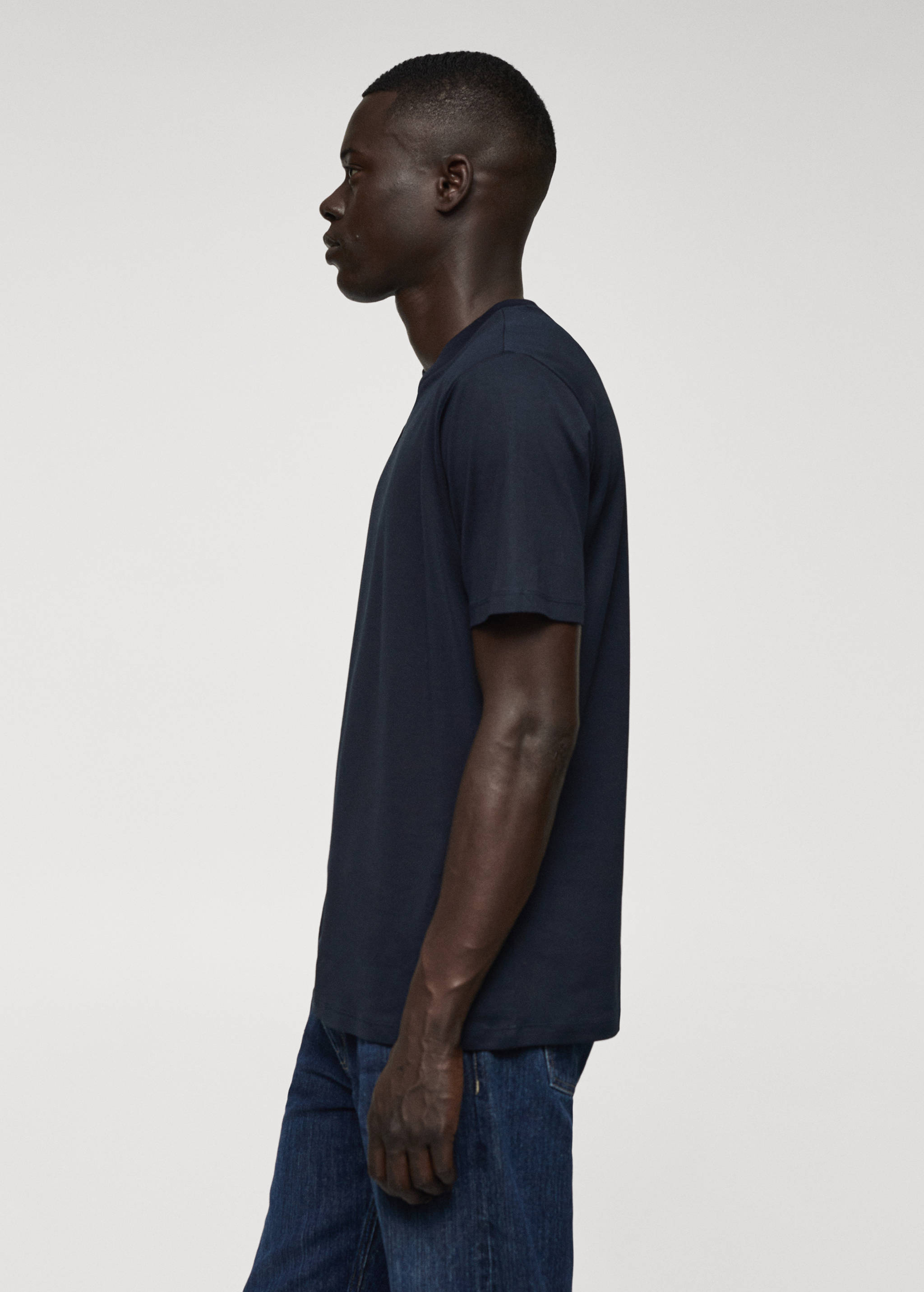 T-shirt slim-fit mercerisé - Détail de l'article 2