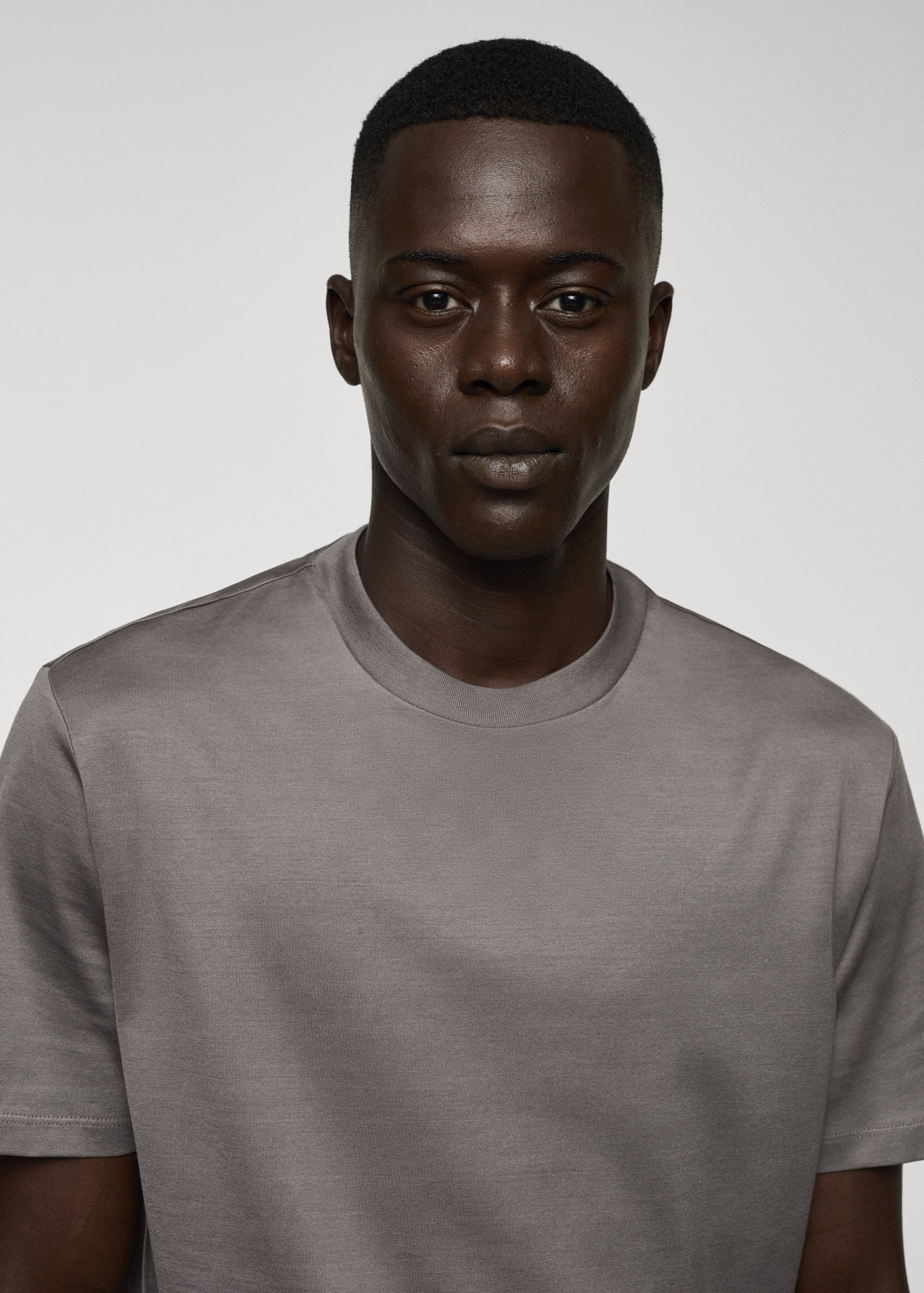 T-shirt slim-fit mercerisé - Détail de l'article 1