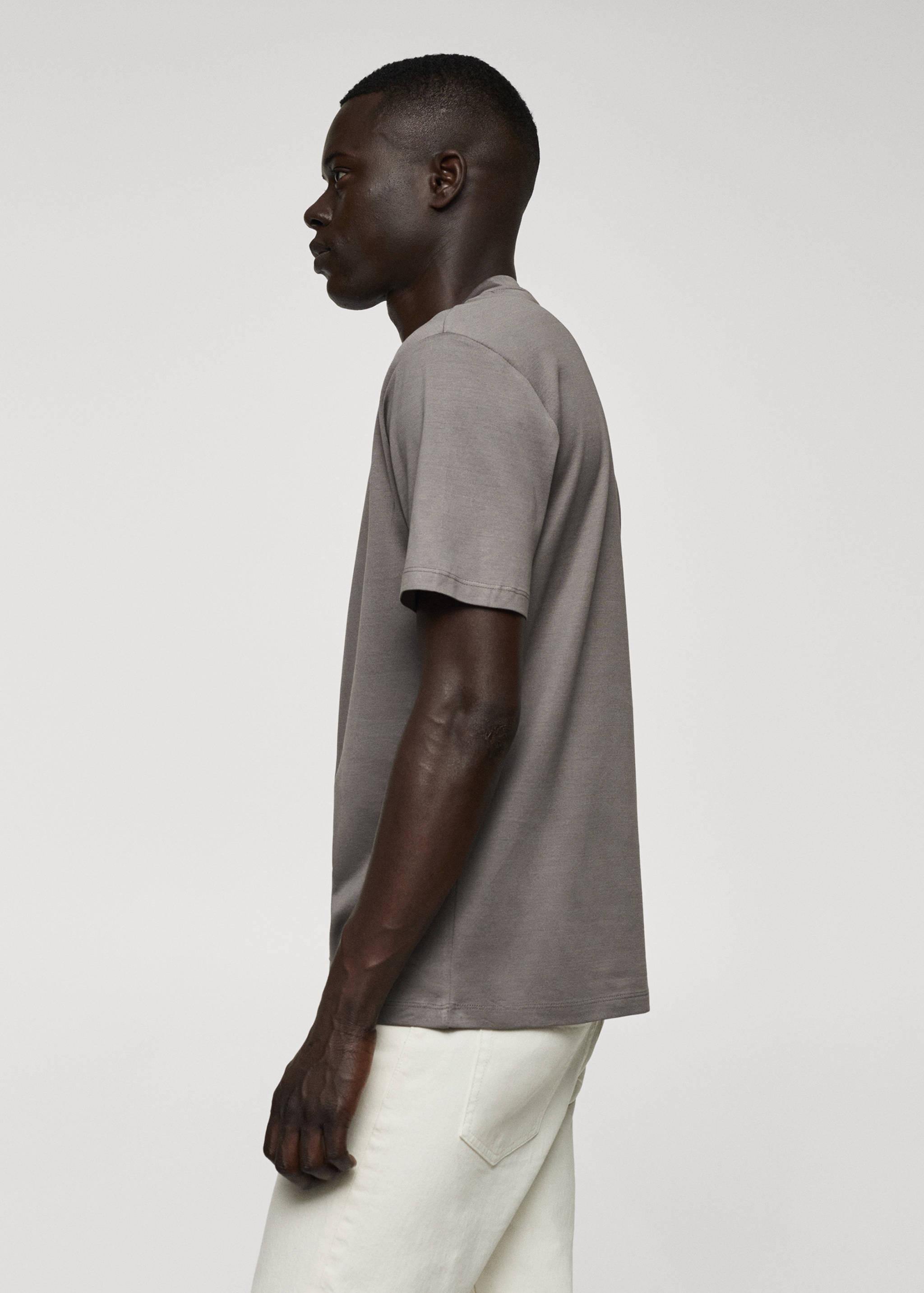 T-shirt slim-fit mercerisé - Détail de l'article 2