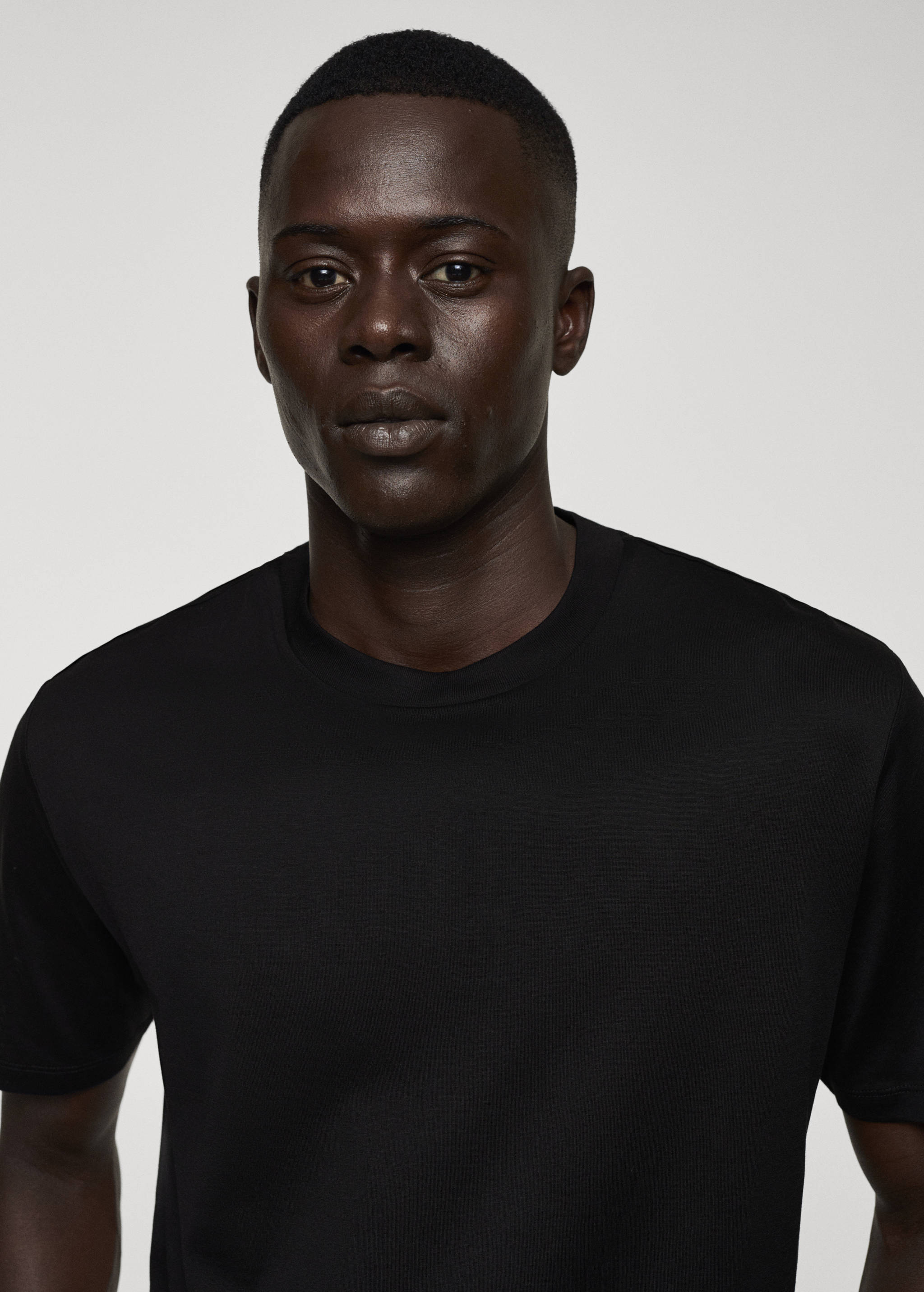 T-shirt slim-fit mercerisé - Détail de l'article 1