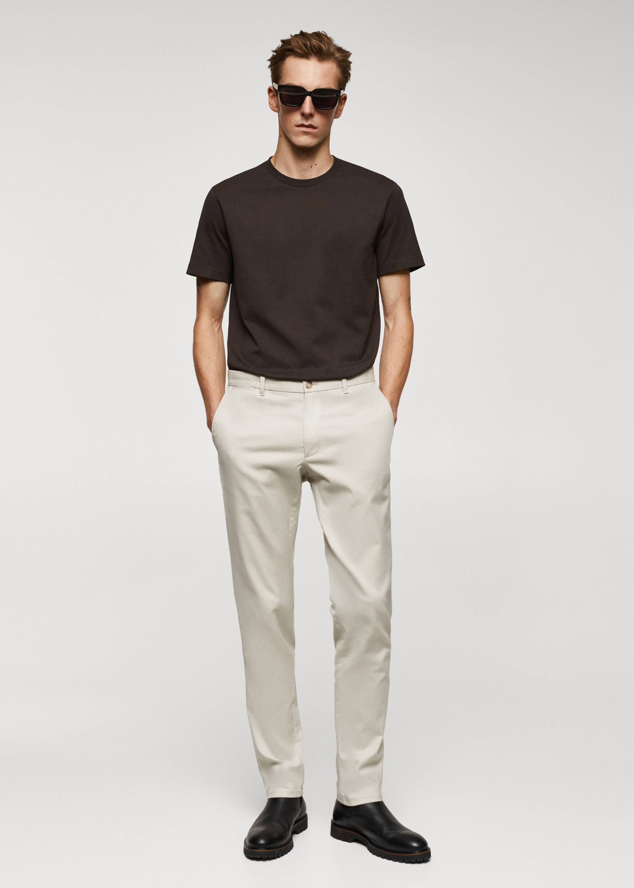 Essential cotton-blend T-shirt - General plane