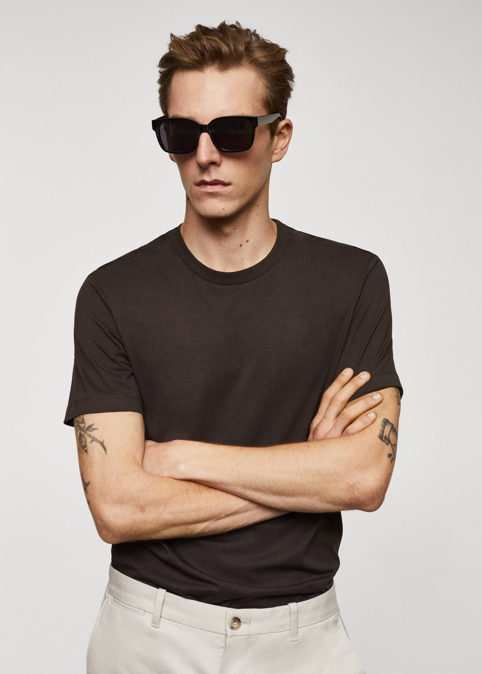 Essential cotton-blend T-shirt - Details of the article 1
