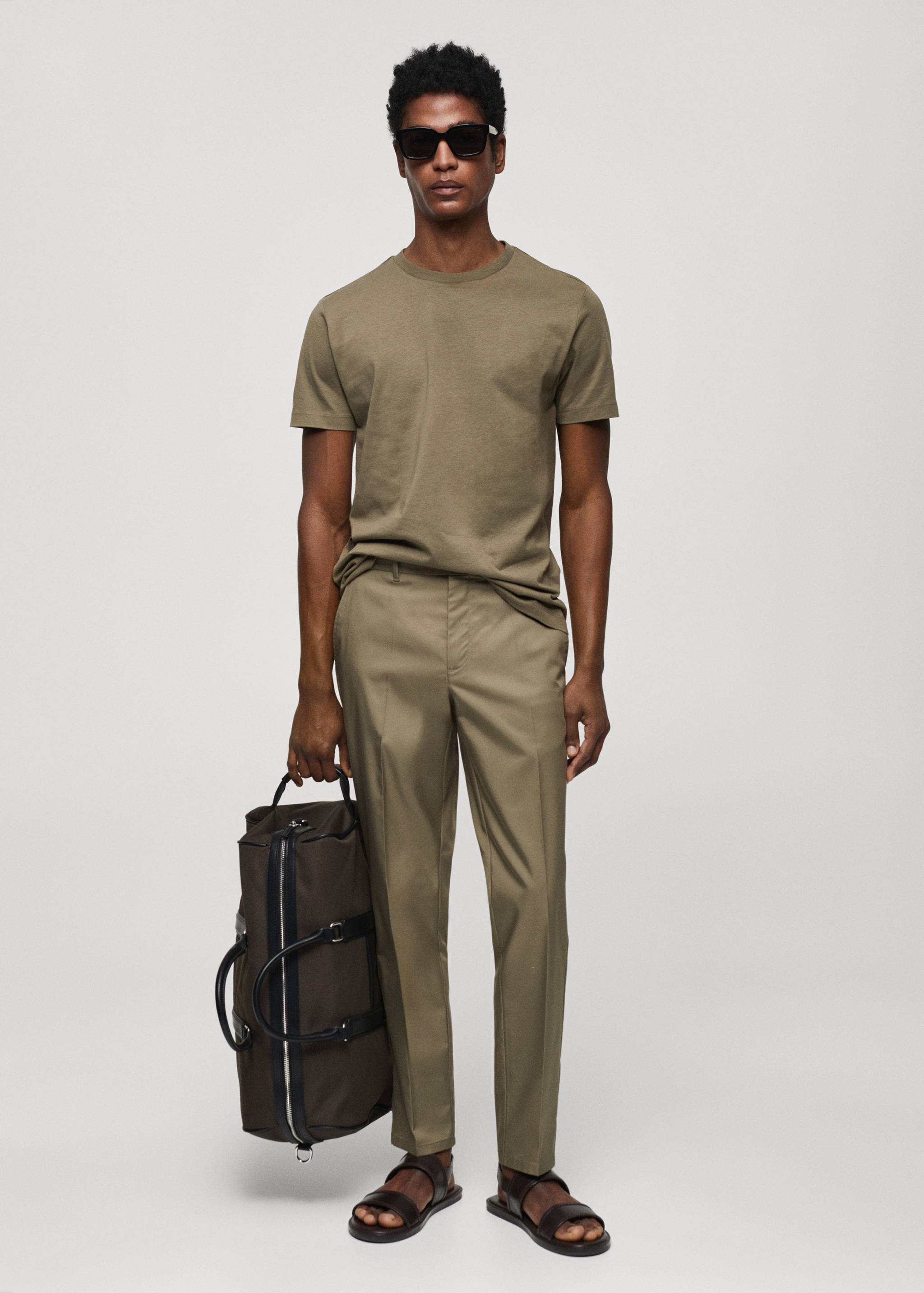 Essential cotton-blend T-shirt - General plane