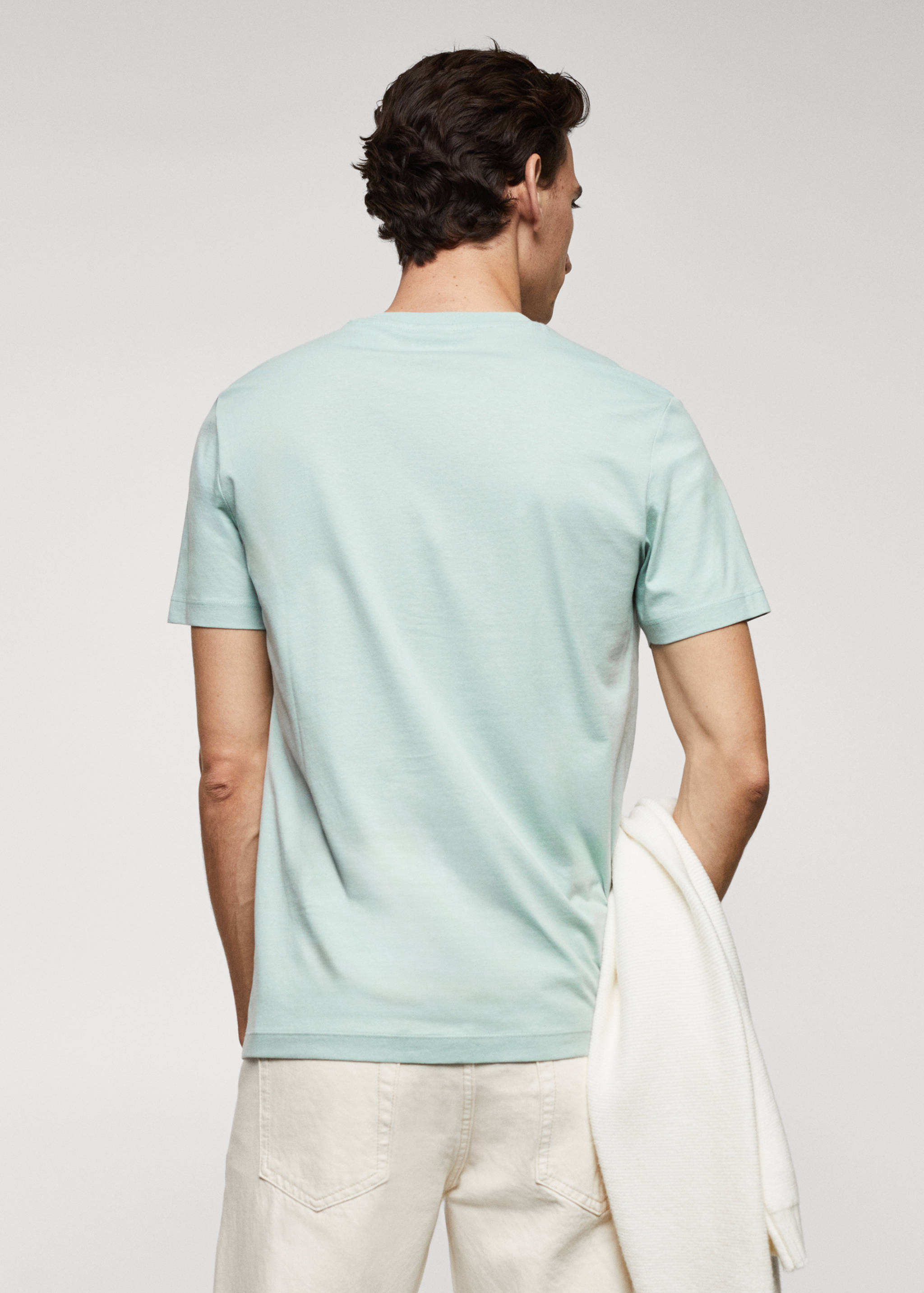 Essential cotton-blend T-shirt - Reverse of the article