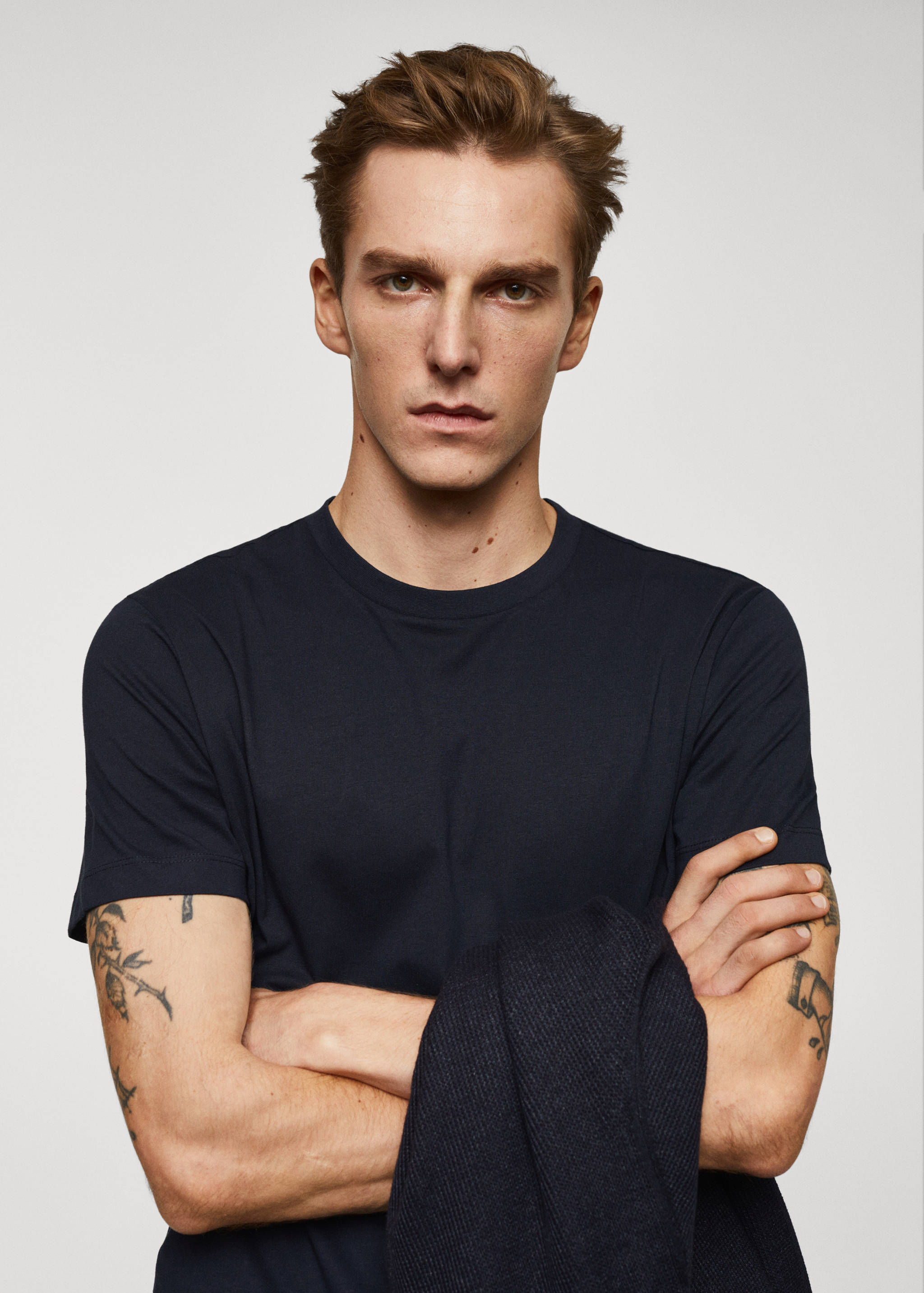 Essential cotton-blend T-shirt - Details of the article 1