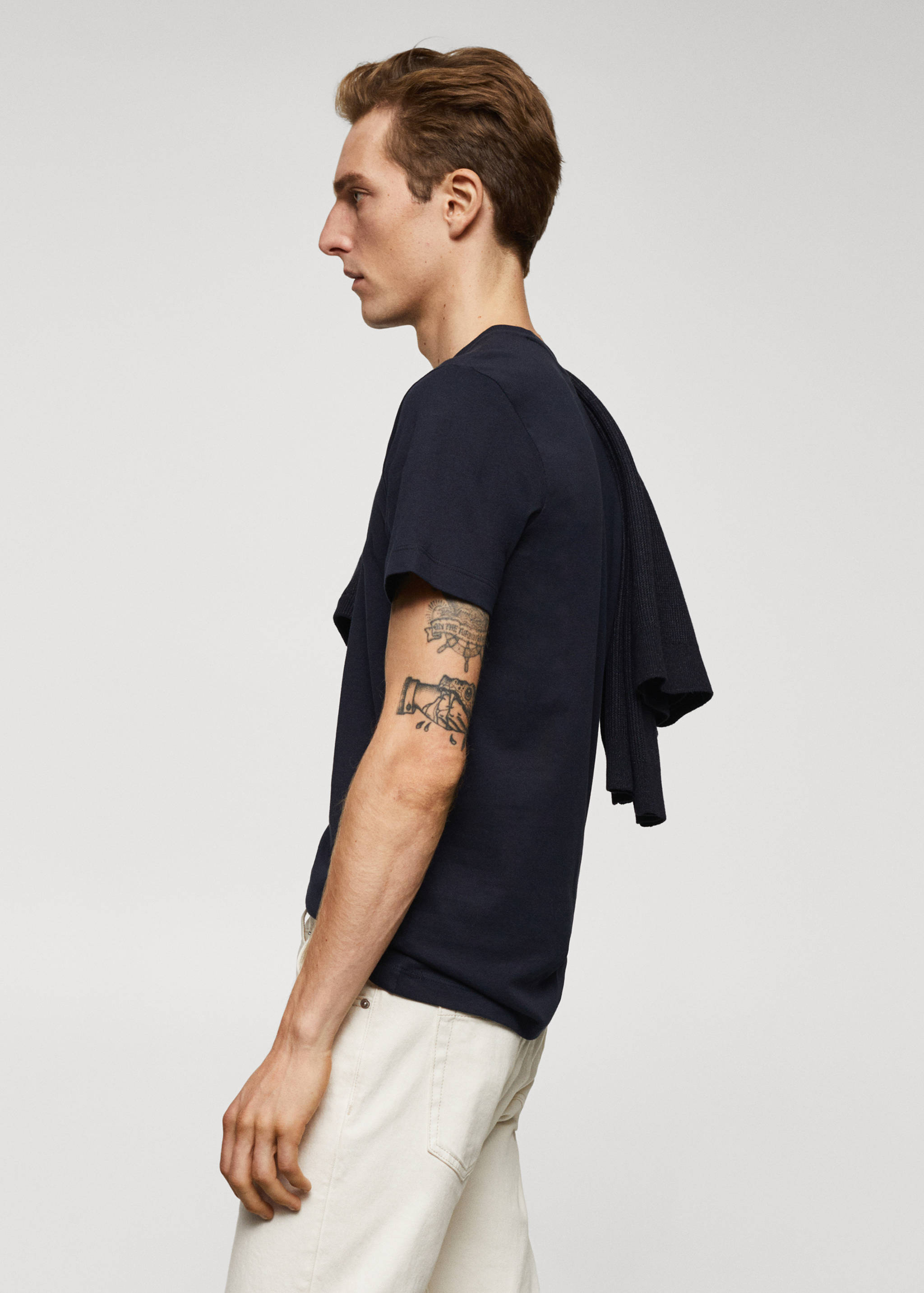 Essential cotton-blend T-shirt - Details of the article 2