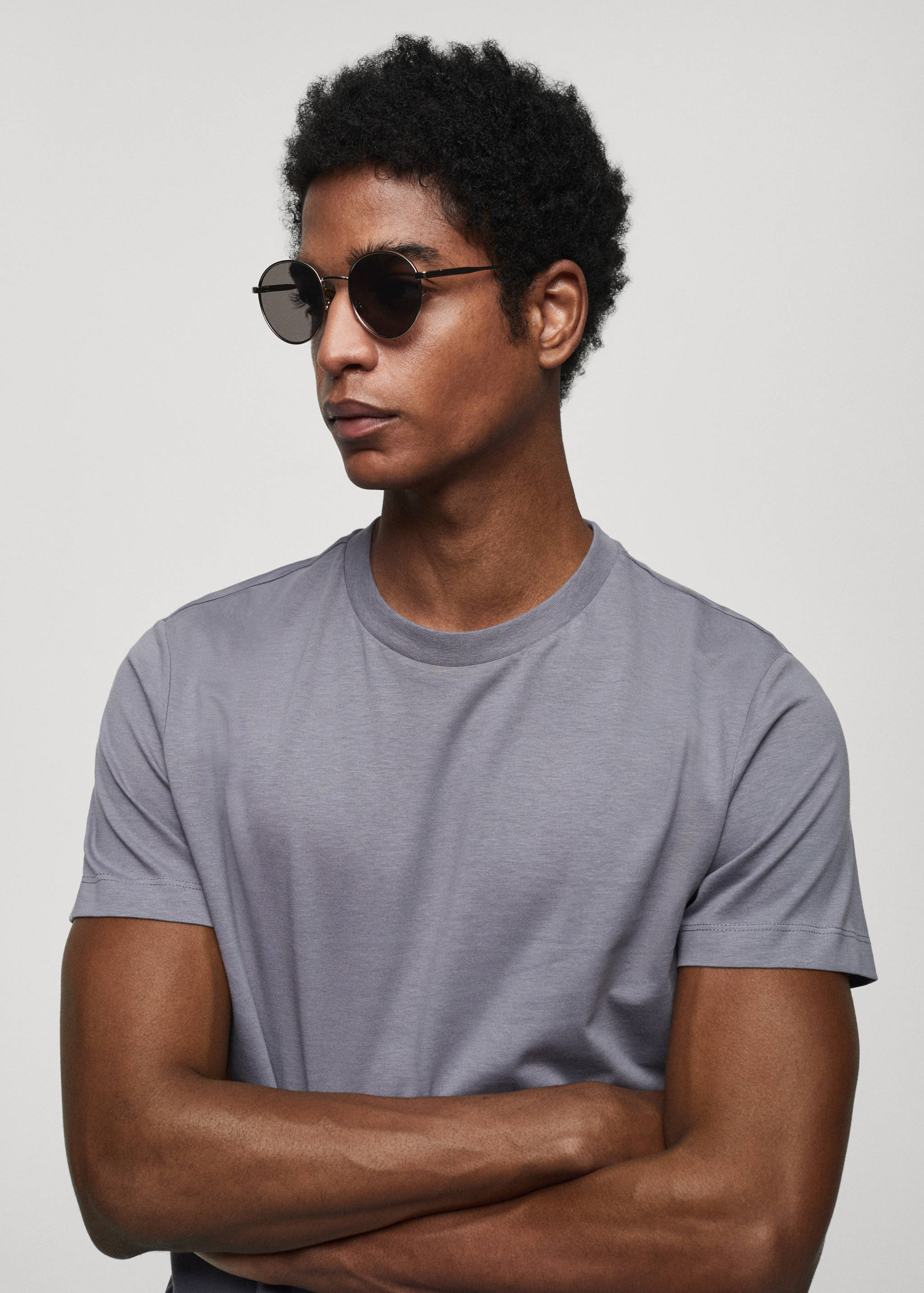 Essential cotton-blend T-shirt - Details of the article 1
