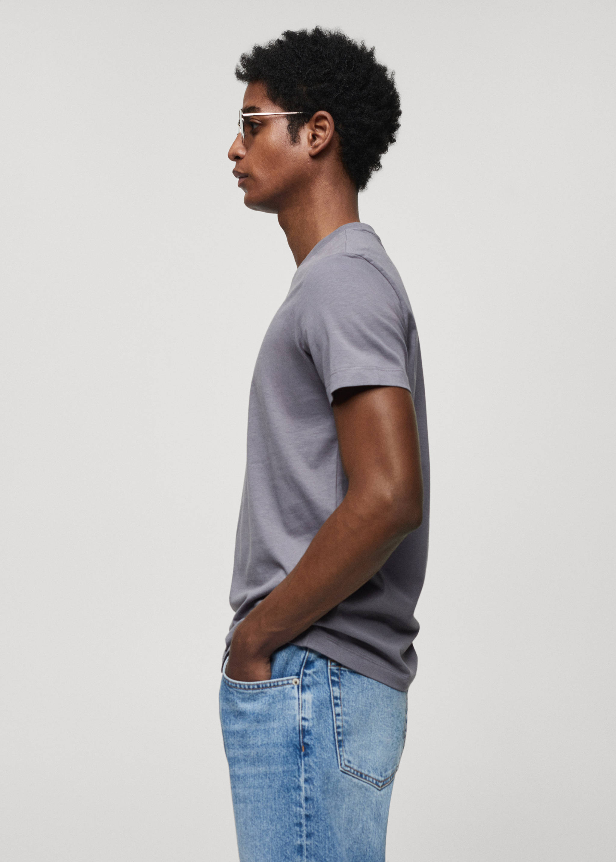 Essential cotton-blend T-shirt - Details of the article 2