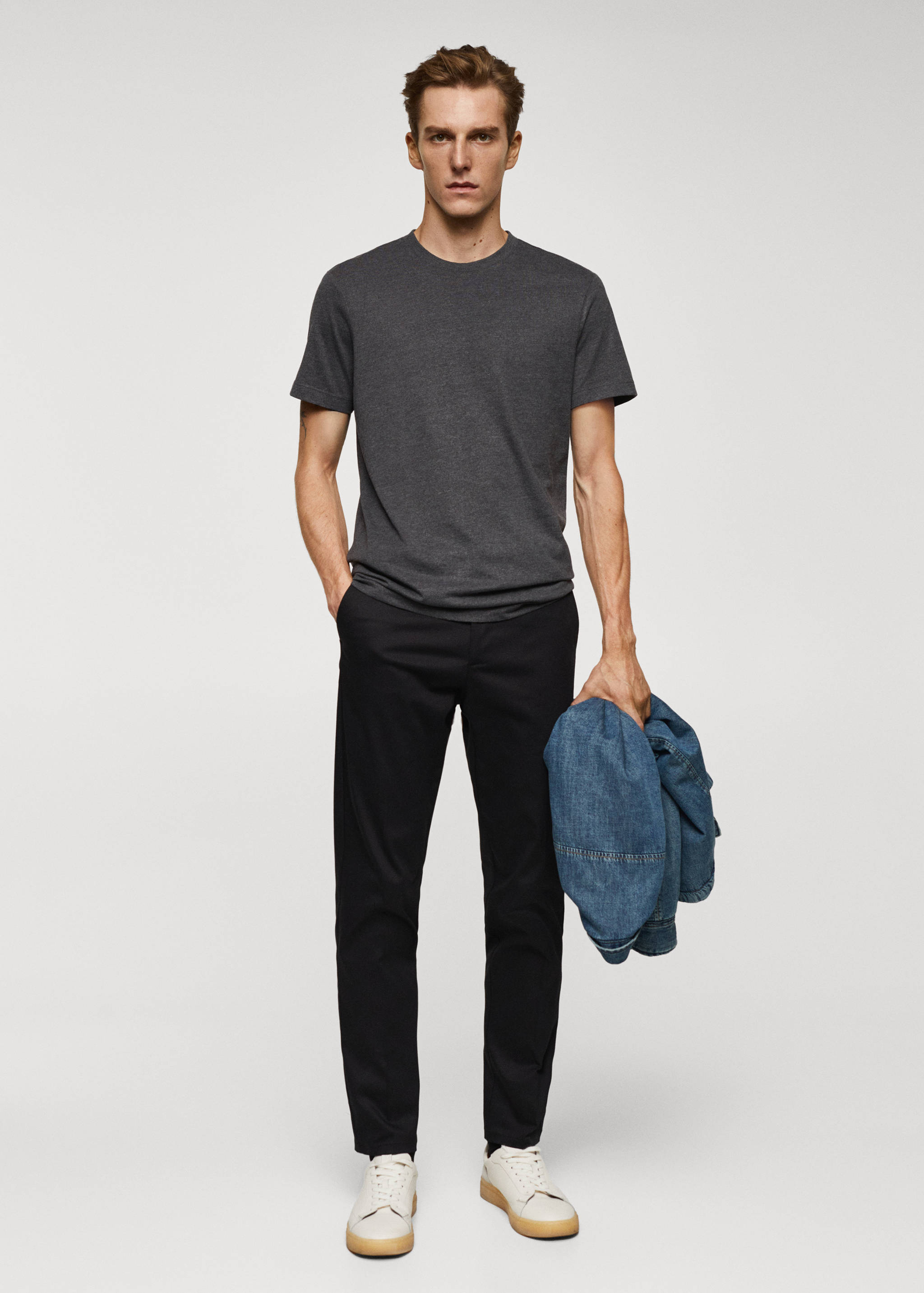 Essential cotton-blend T-shirt - General plane