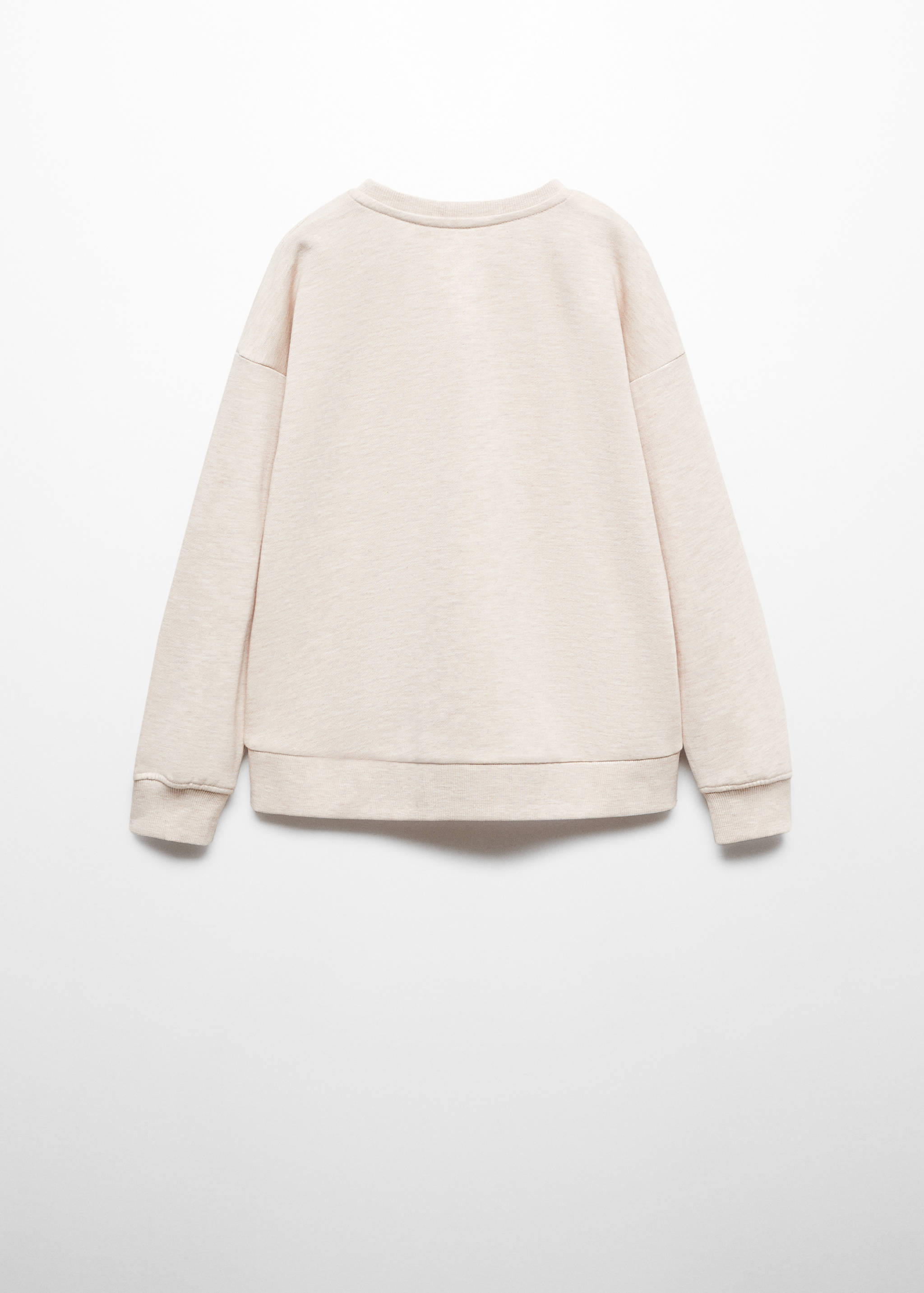 Sweat-shirt message coton - Verso de l’article