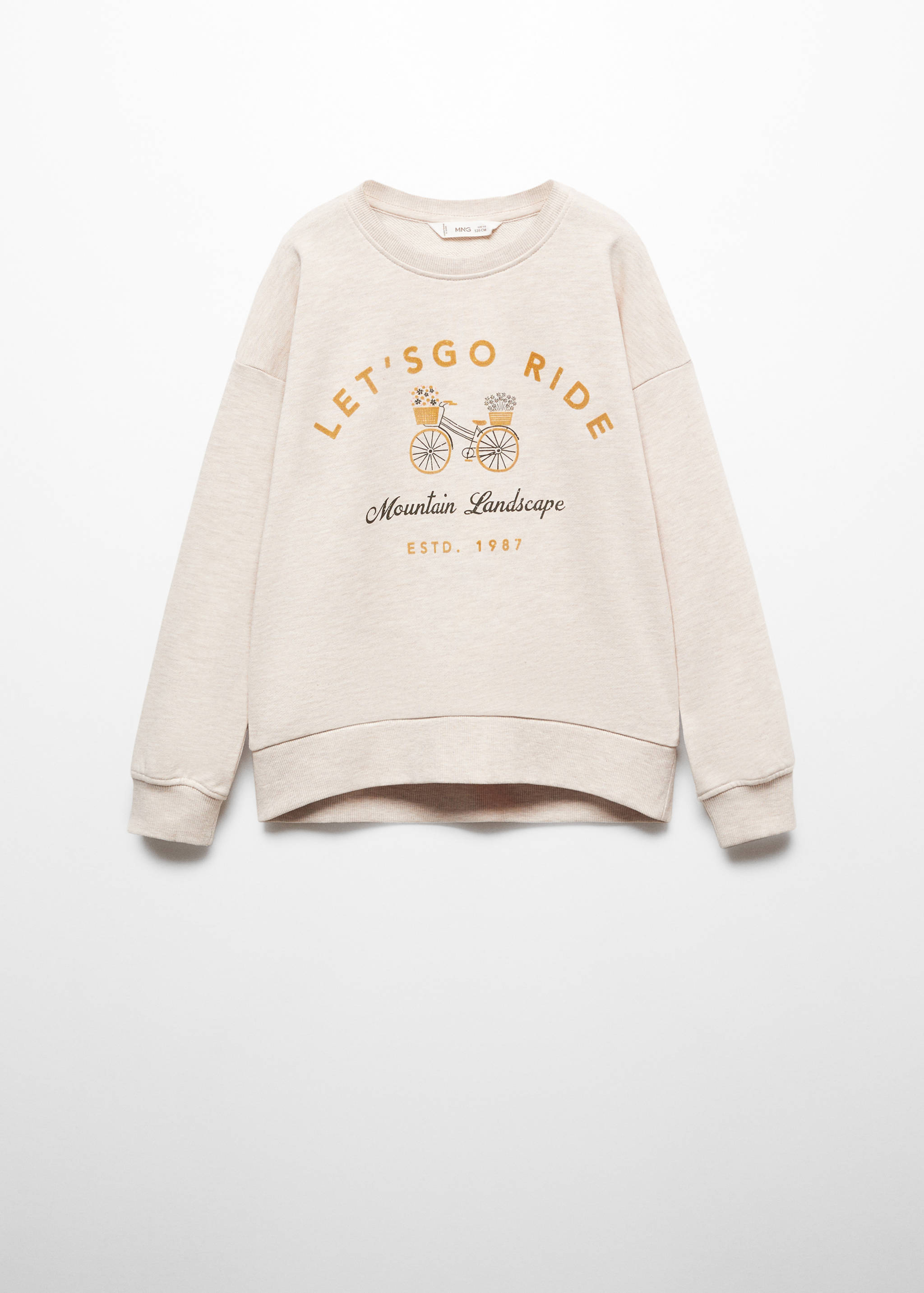 Sweat-shirt message coton - Article sans modèle