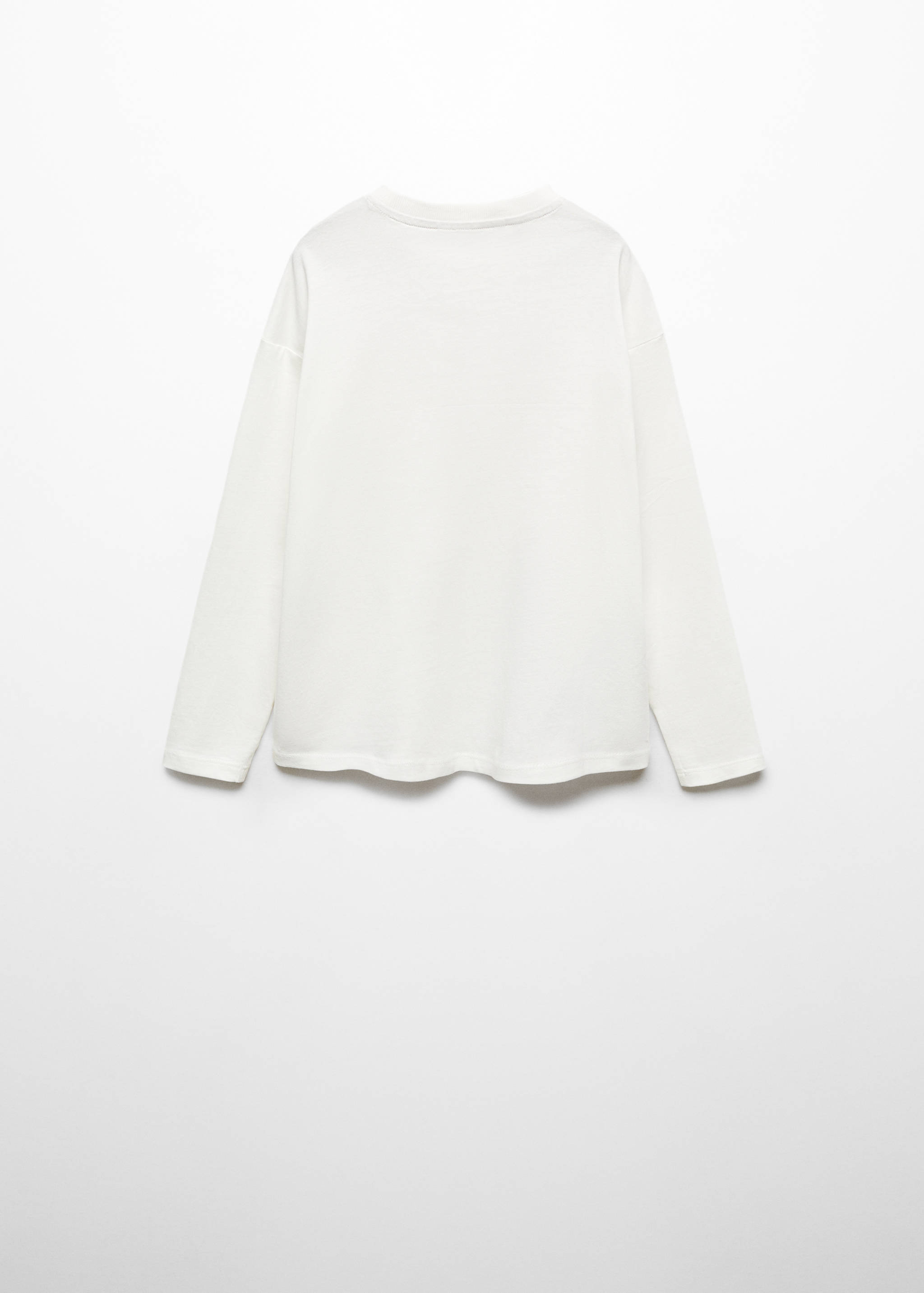Long sleeve cotton t-shirt - Reverse of the article