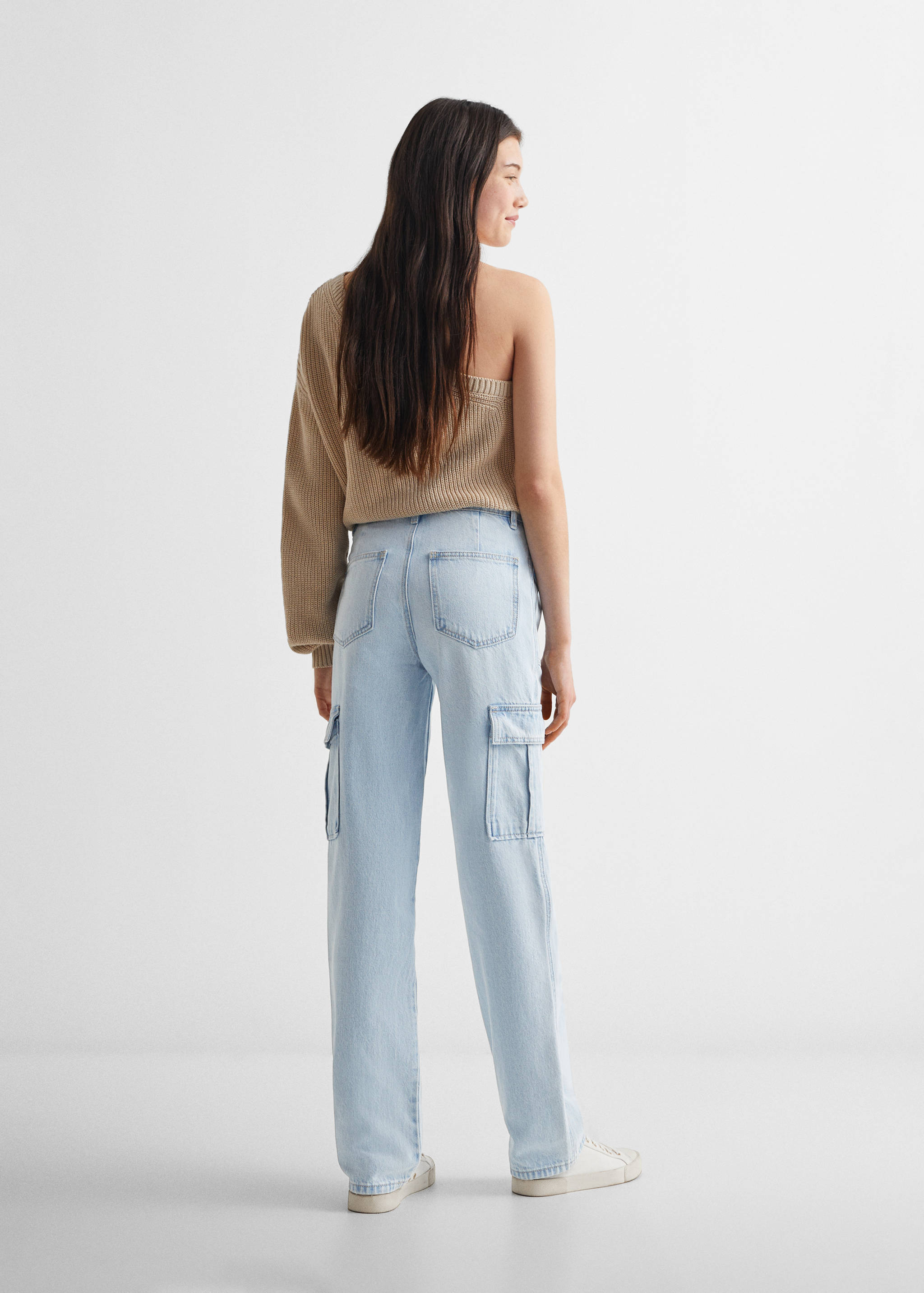 Straight-fit cargo jeans - Reverse of the article