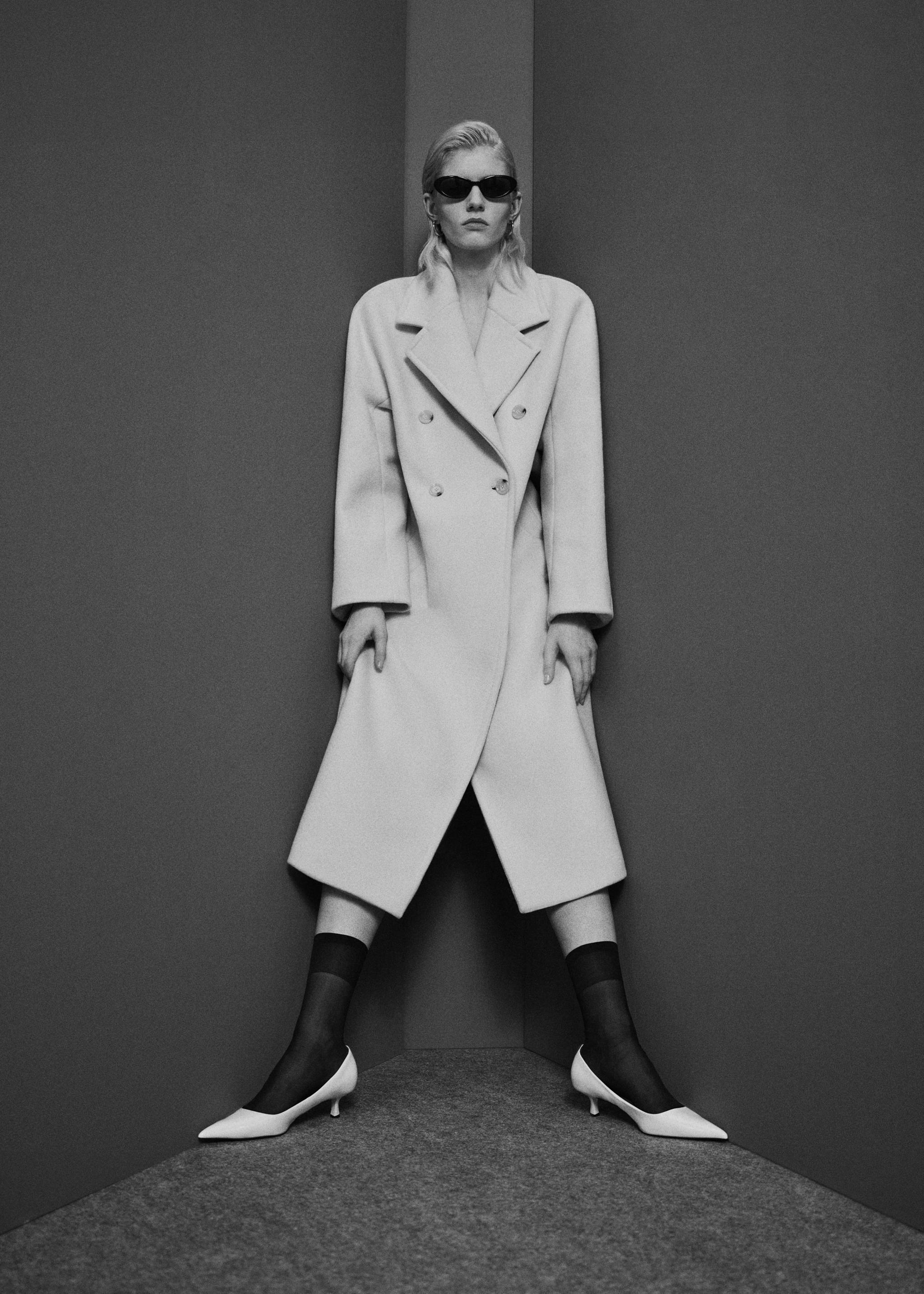 Manteco wool coat with lapels - Details of the article 7