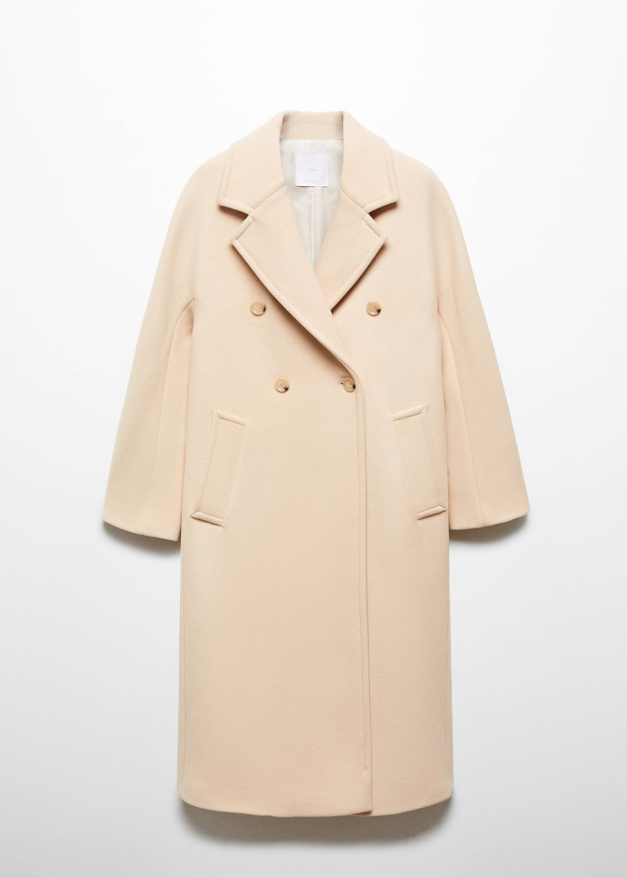 Manteco wool coat with lapels - Article without model