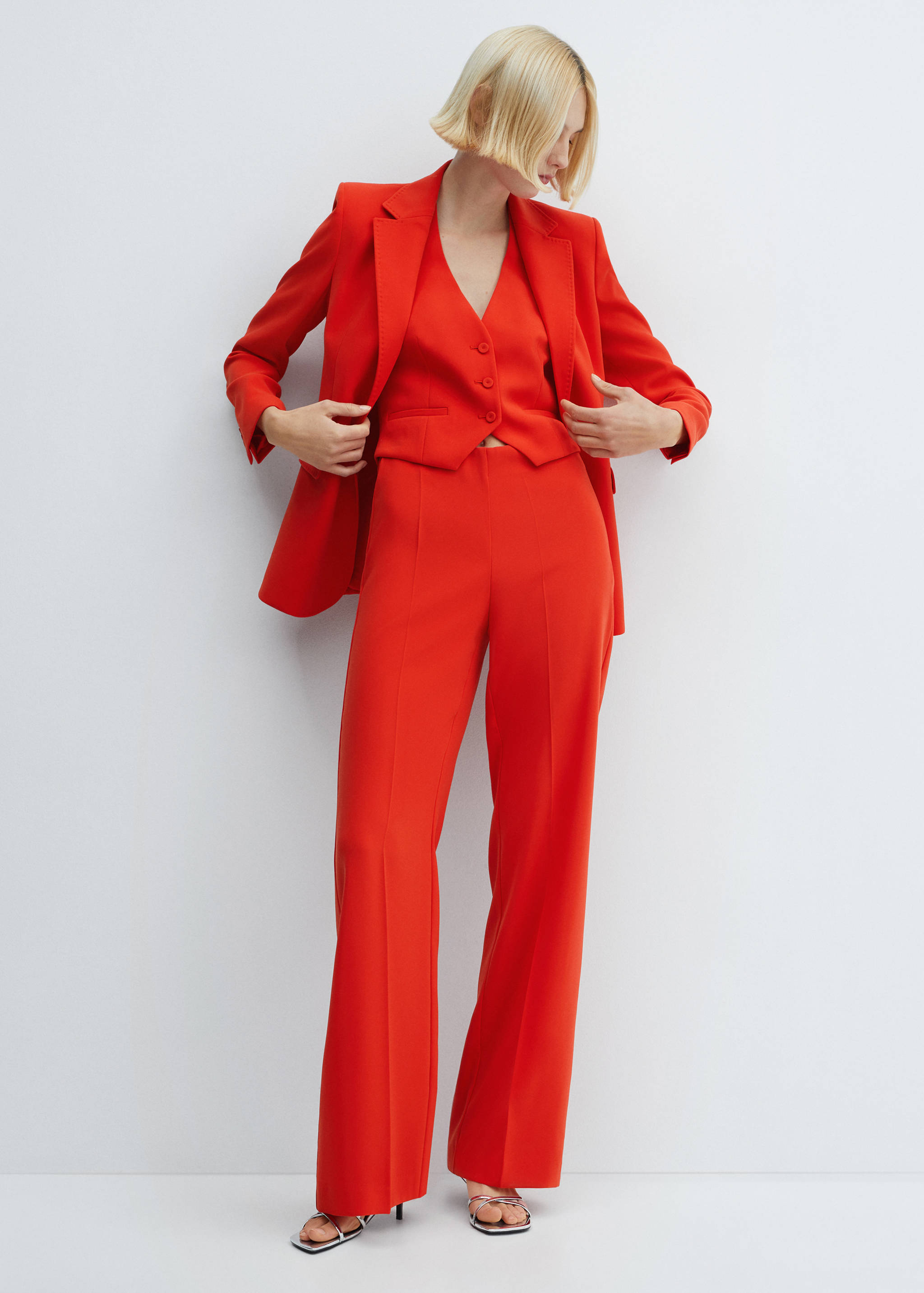 Straight-fit suit jacket - General plane