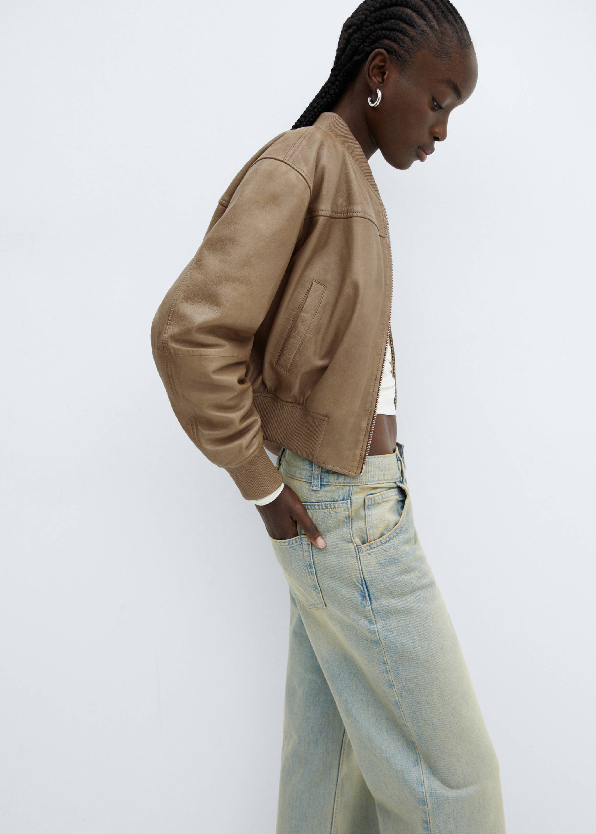 Leren bomberjack - Detail van het artikel 2