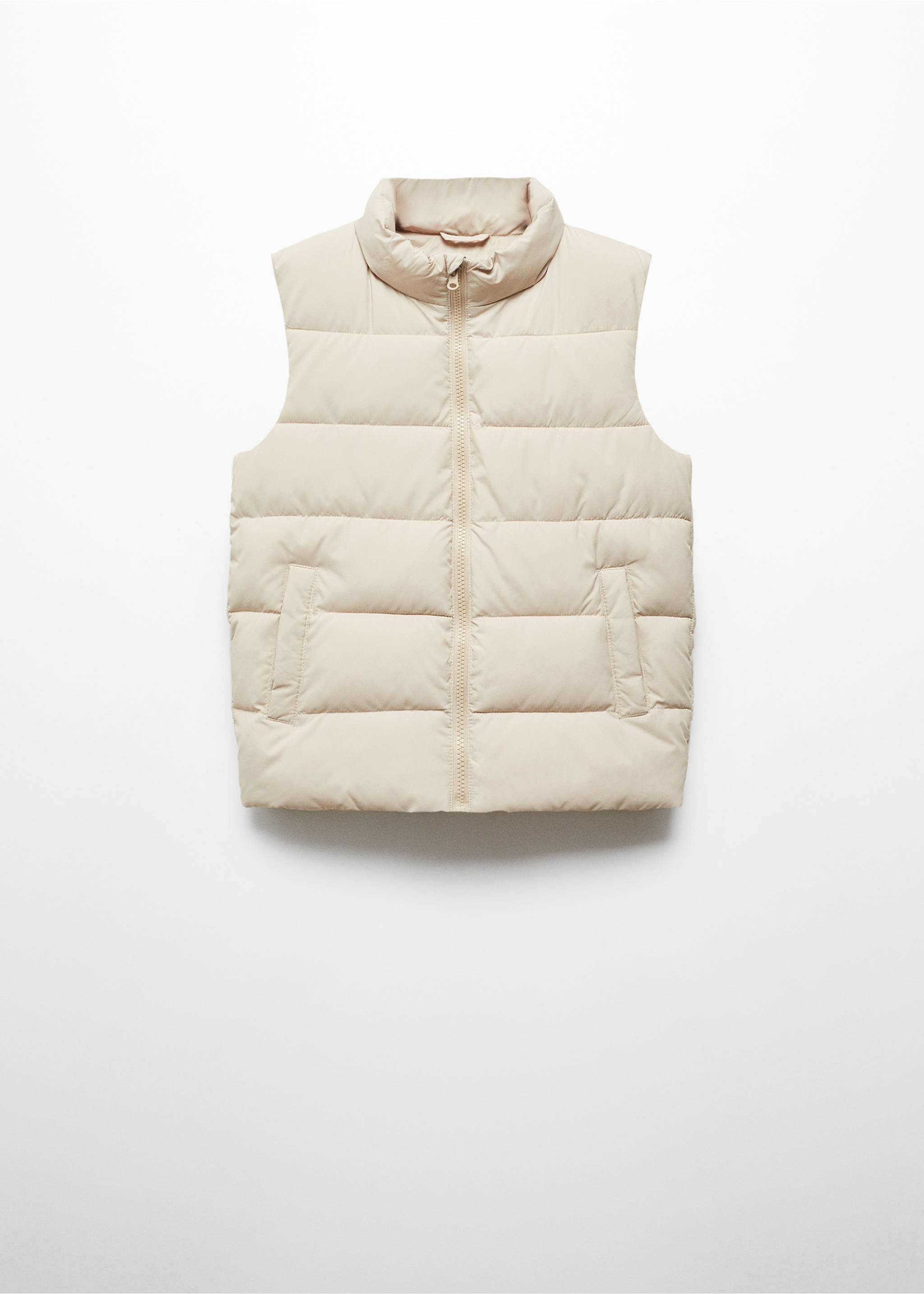 Gilet matelassé - Article sans modèle, Vanille. Ref: 67042009-00.