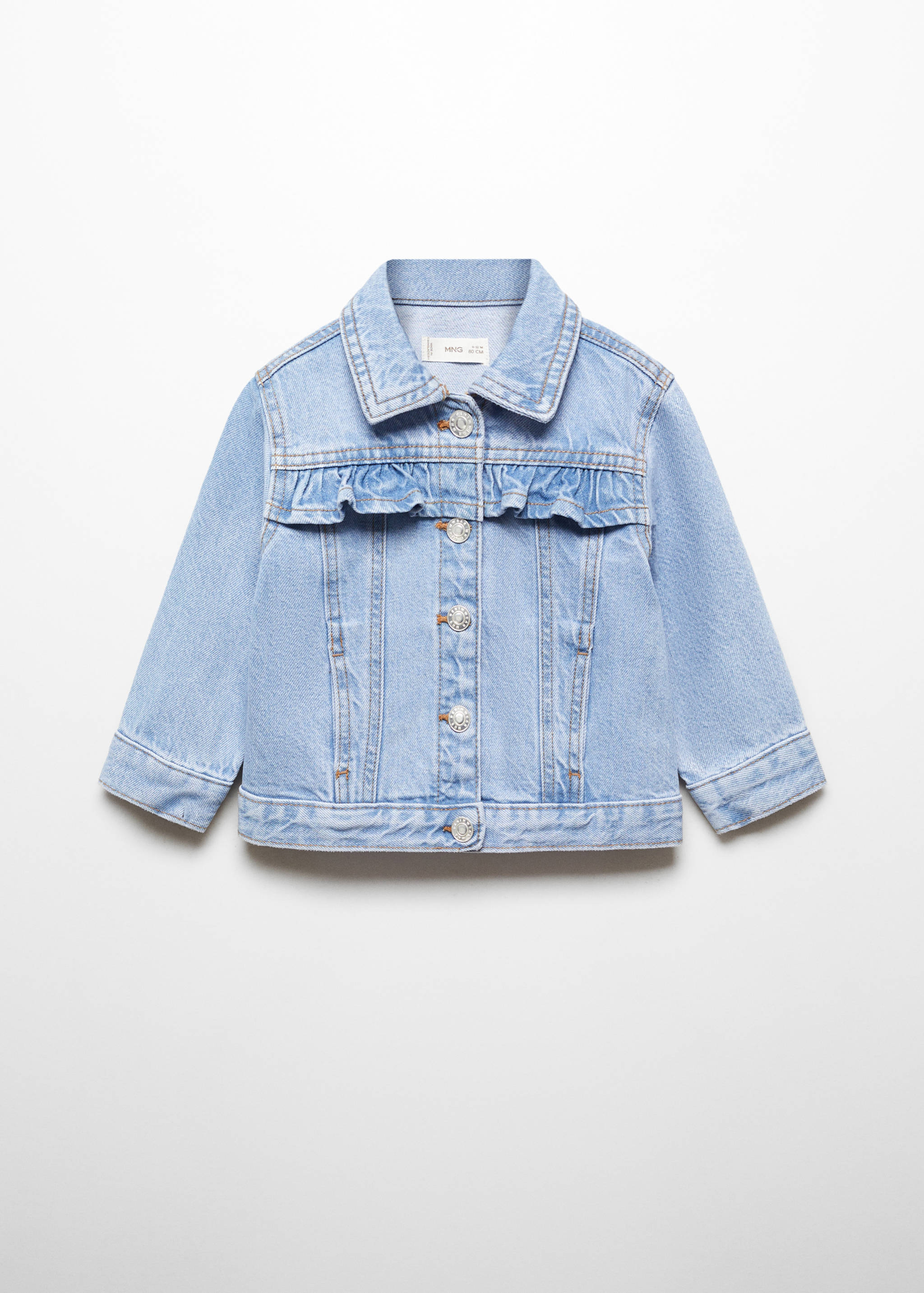 Ruffled denim jacket - Article without model