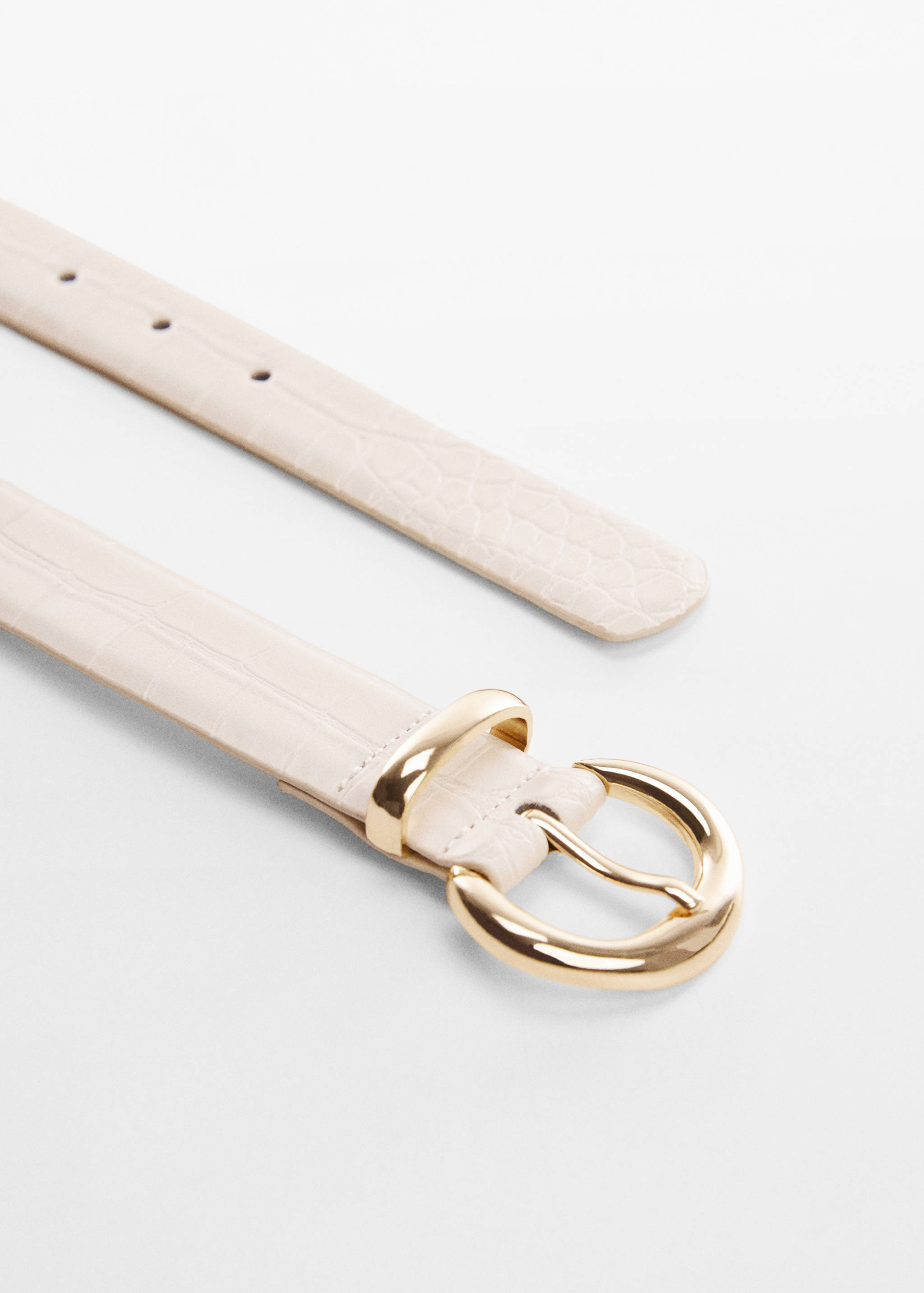 Animal print effect belt - Medium plane