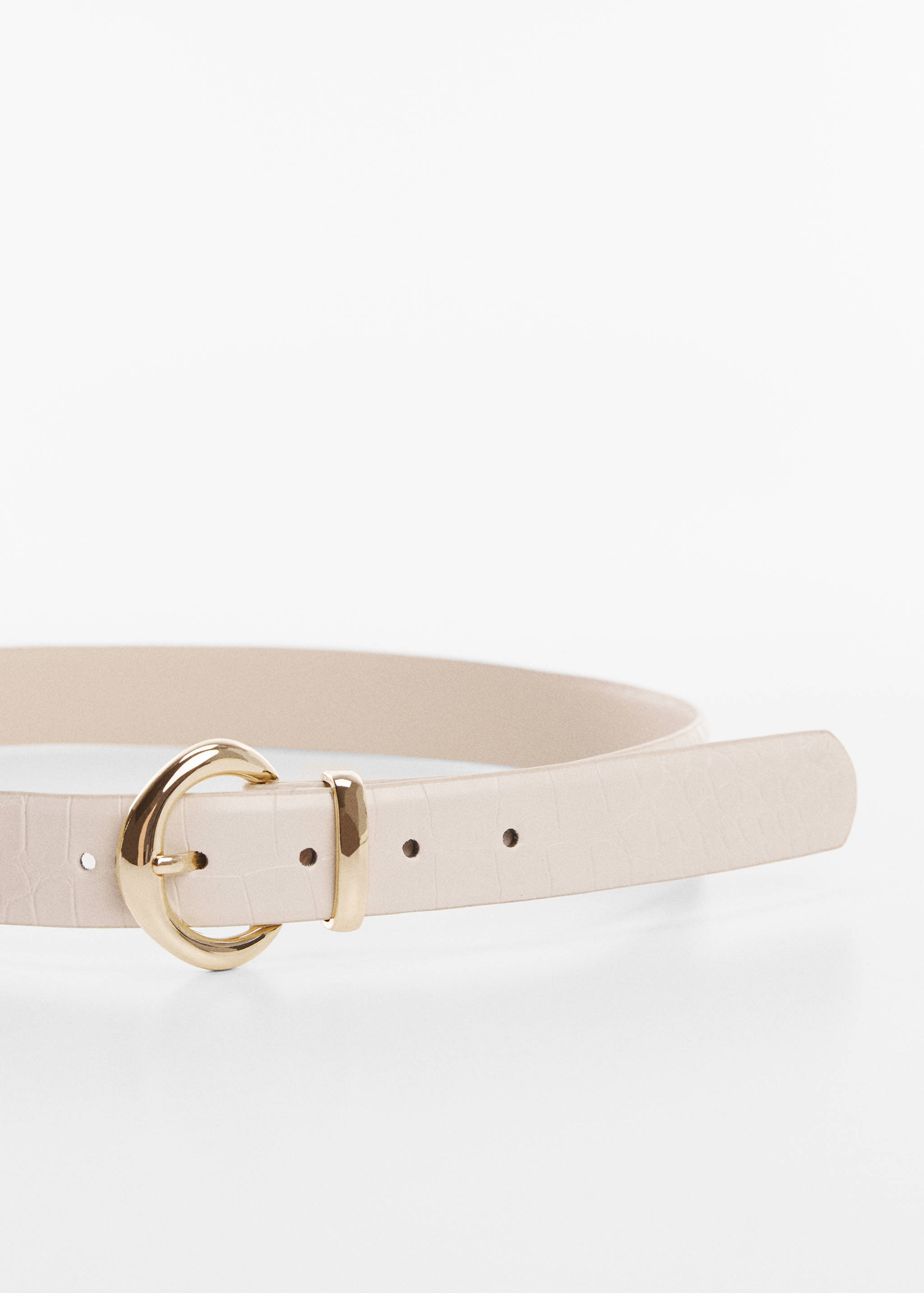 Animal print effect belt - Details of the article 1