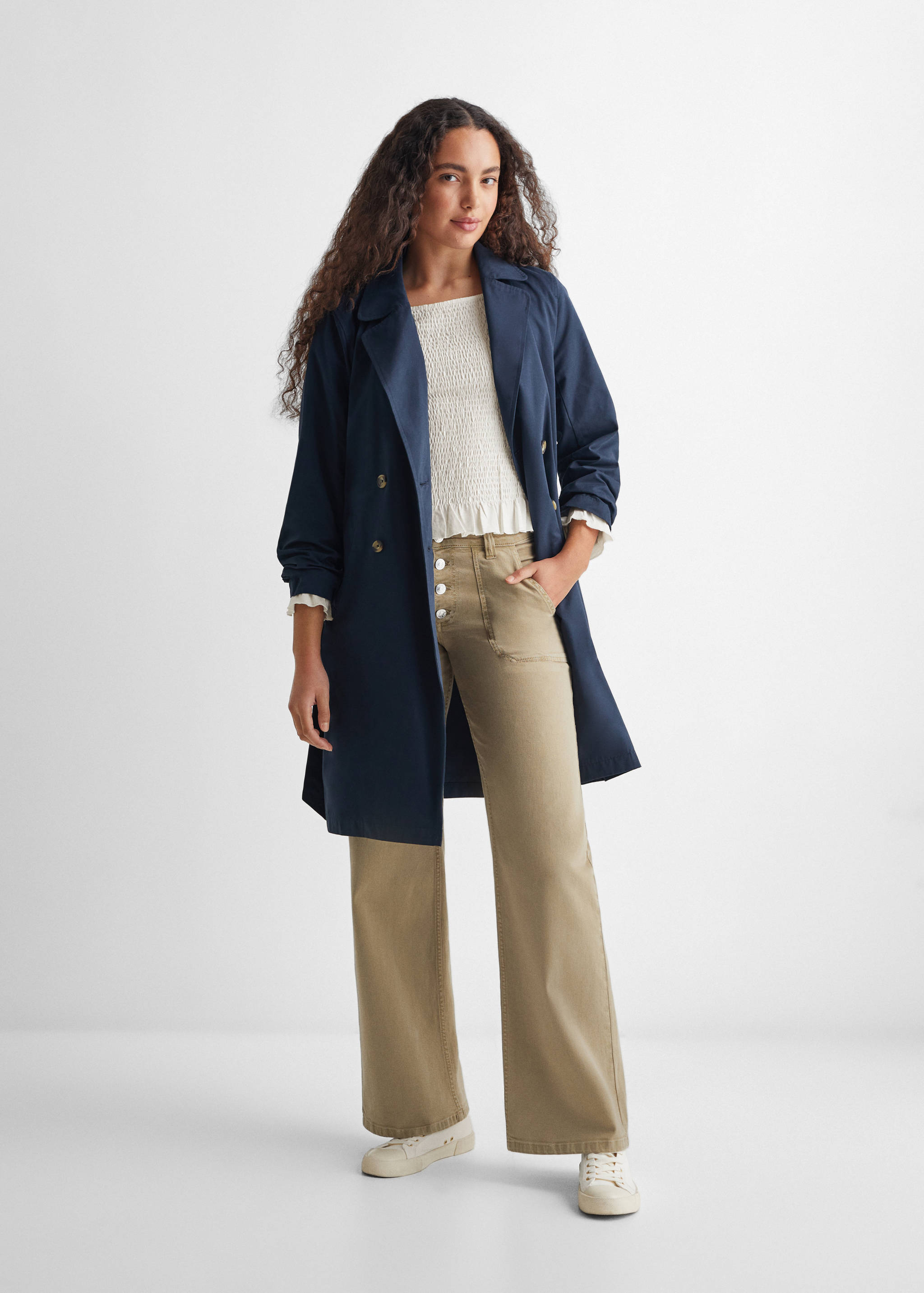 Long-sleeved t-shirt with ruffles - General plane