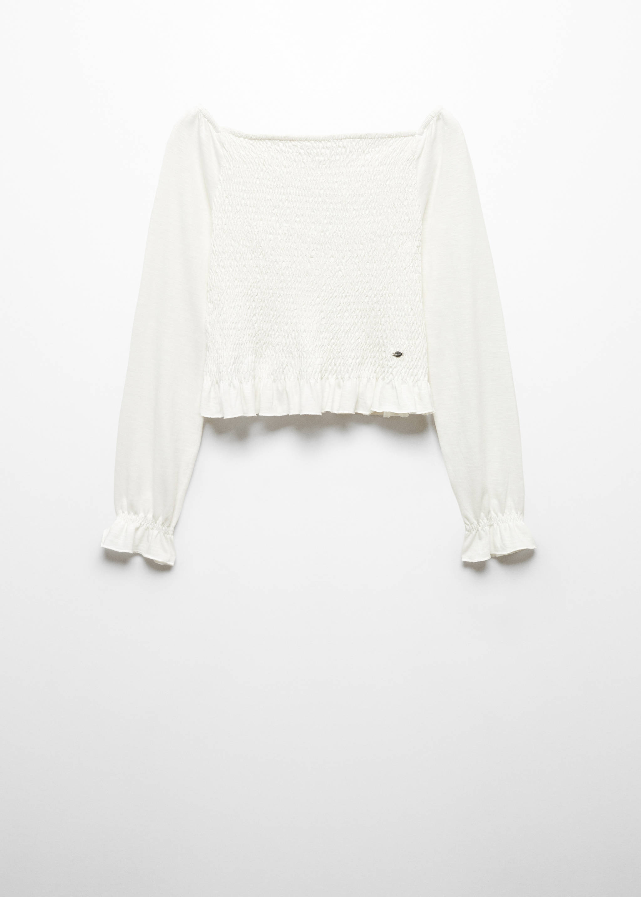 Long-sleeved t-shirt with ruffles - Article without model